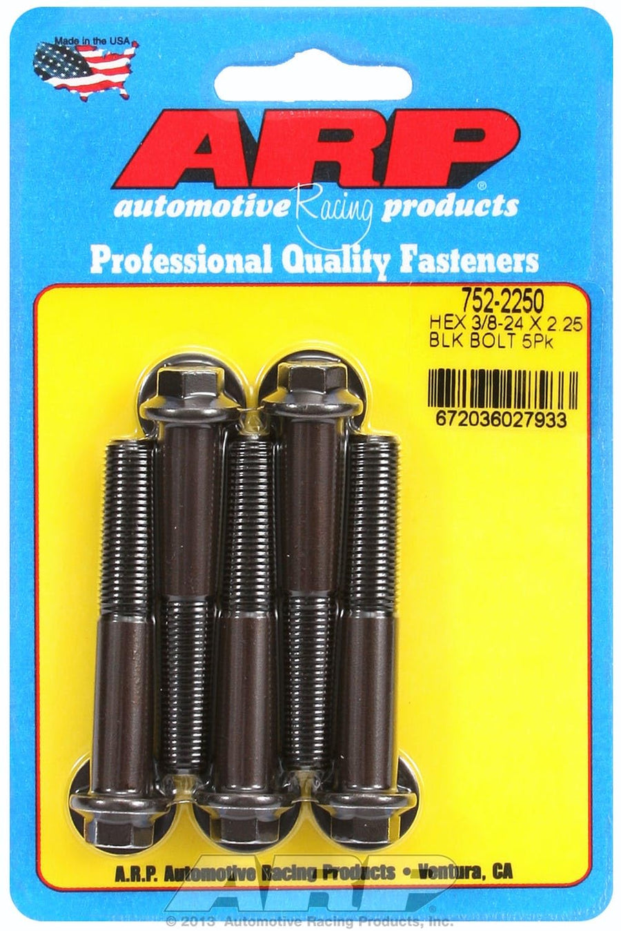 Hex Bolt ARP (752-2250), Black Oxide