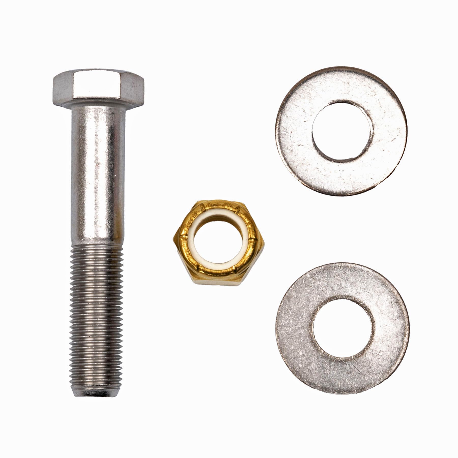 T-H Marine Bolt Kit Jack Plate – ½-20 x 2-3/4” Fine Thread Bolts with Shoulder – Stainless Steel – Includes Lock Nuts & Washers – Mounting Hardware for Outboard Motors