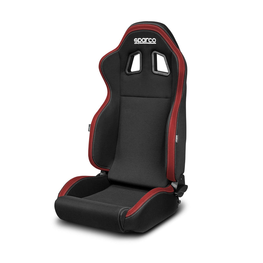 Sport Seat Sparco R100 MY22 Black/Red (Reclinable)