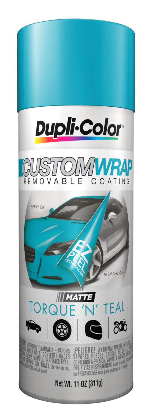 Custom Wrap Matte Dupli-Color Removable Automotive Paint – Torque N Teal Spray Paint - 11 oz. Aerosol Can