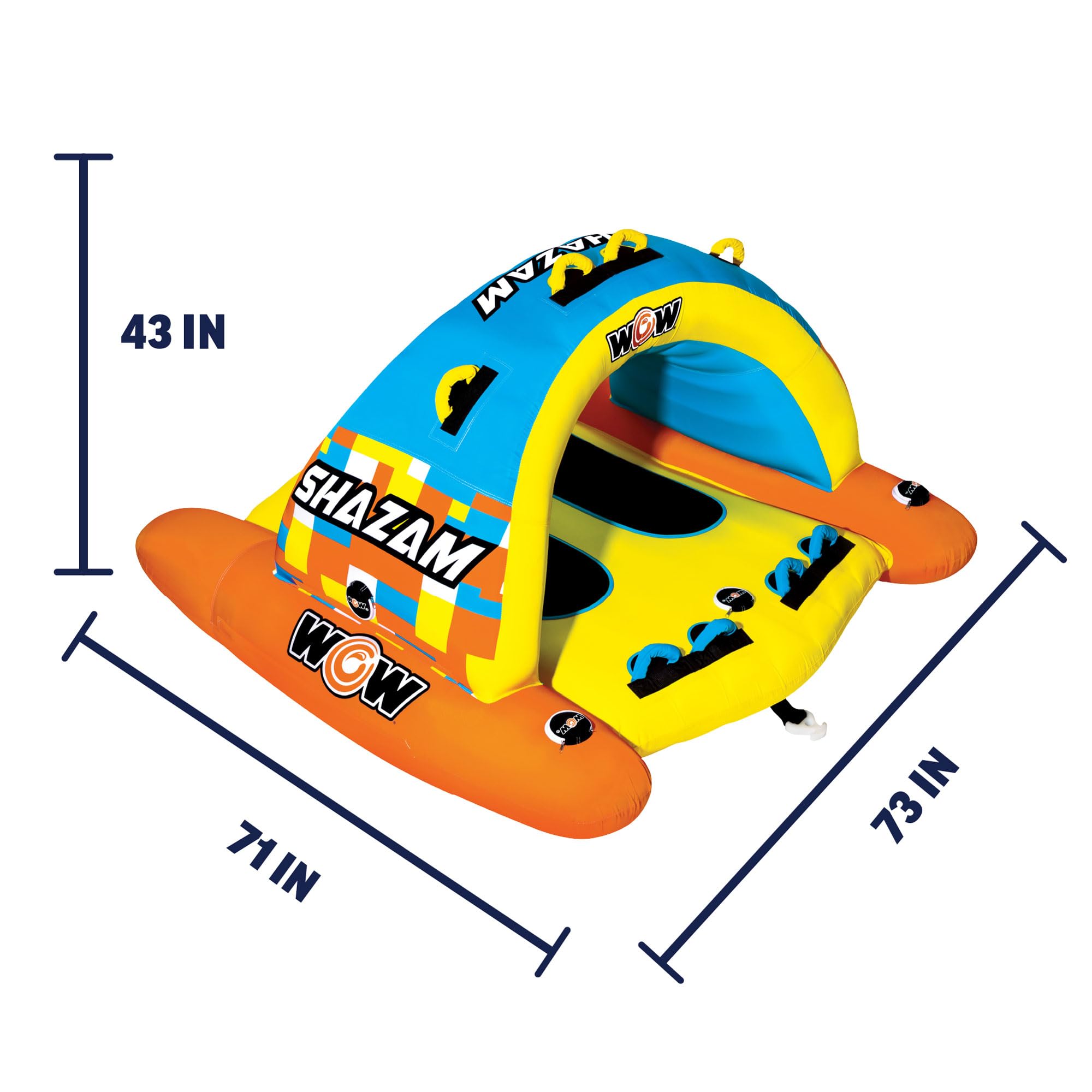 Shazam WOW Sports Towable Tube for Boating - 1 to 2 Person Towable - Standing Boating Tubes