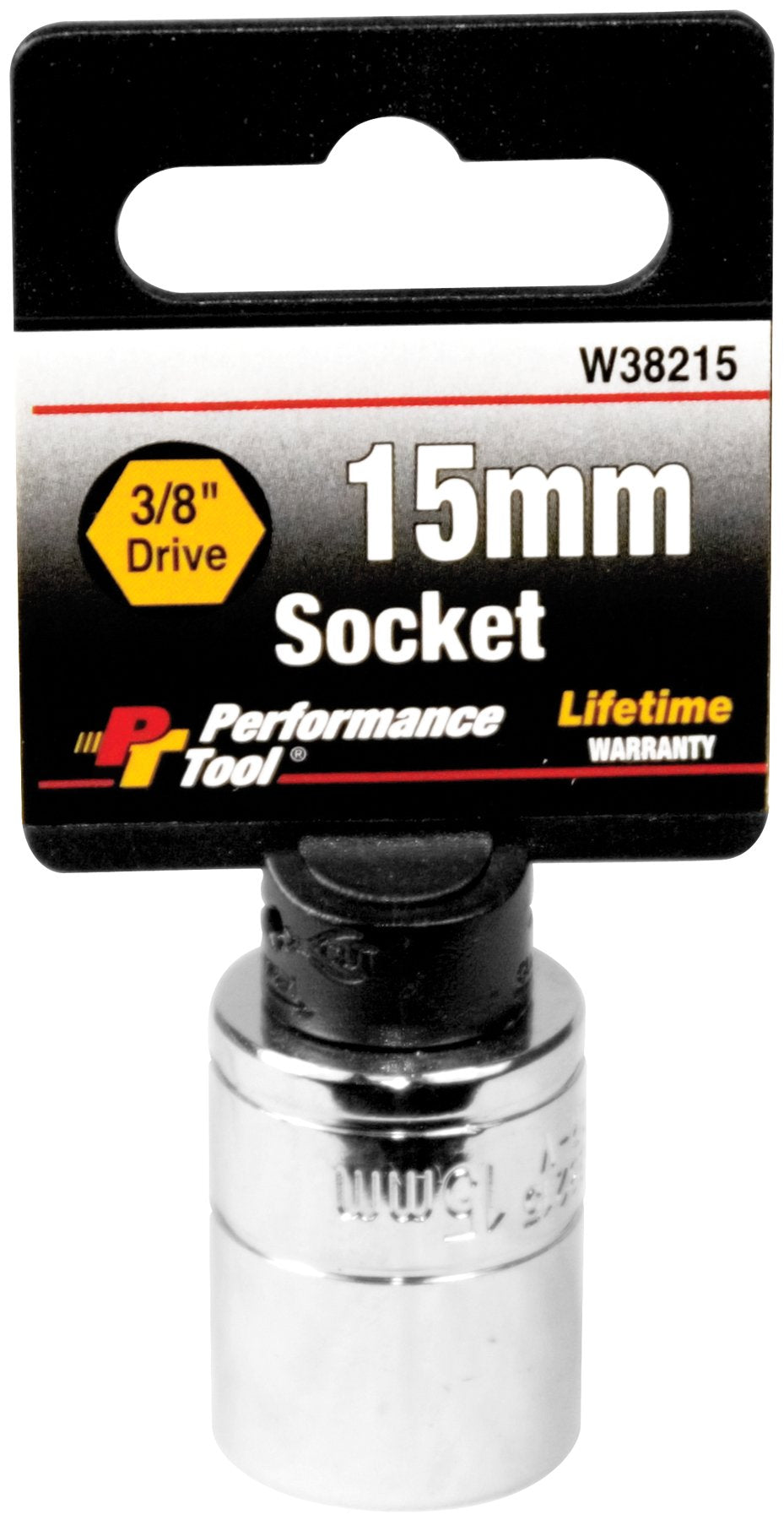 6-Point Socket Performance Tool W38215, 3/8-Inch Drive, 15mm