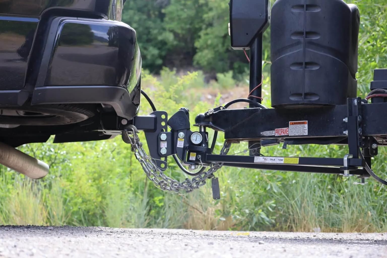 TrueTow Weigh Safe Heavyweight Distribution Hitch - Adjustable 4" Drop with 2.5" Shank - 22,000 lbs GTW w/Keyed Alike Hitch Pin Lock