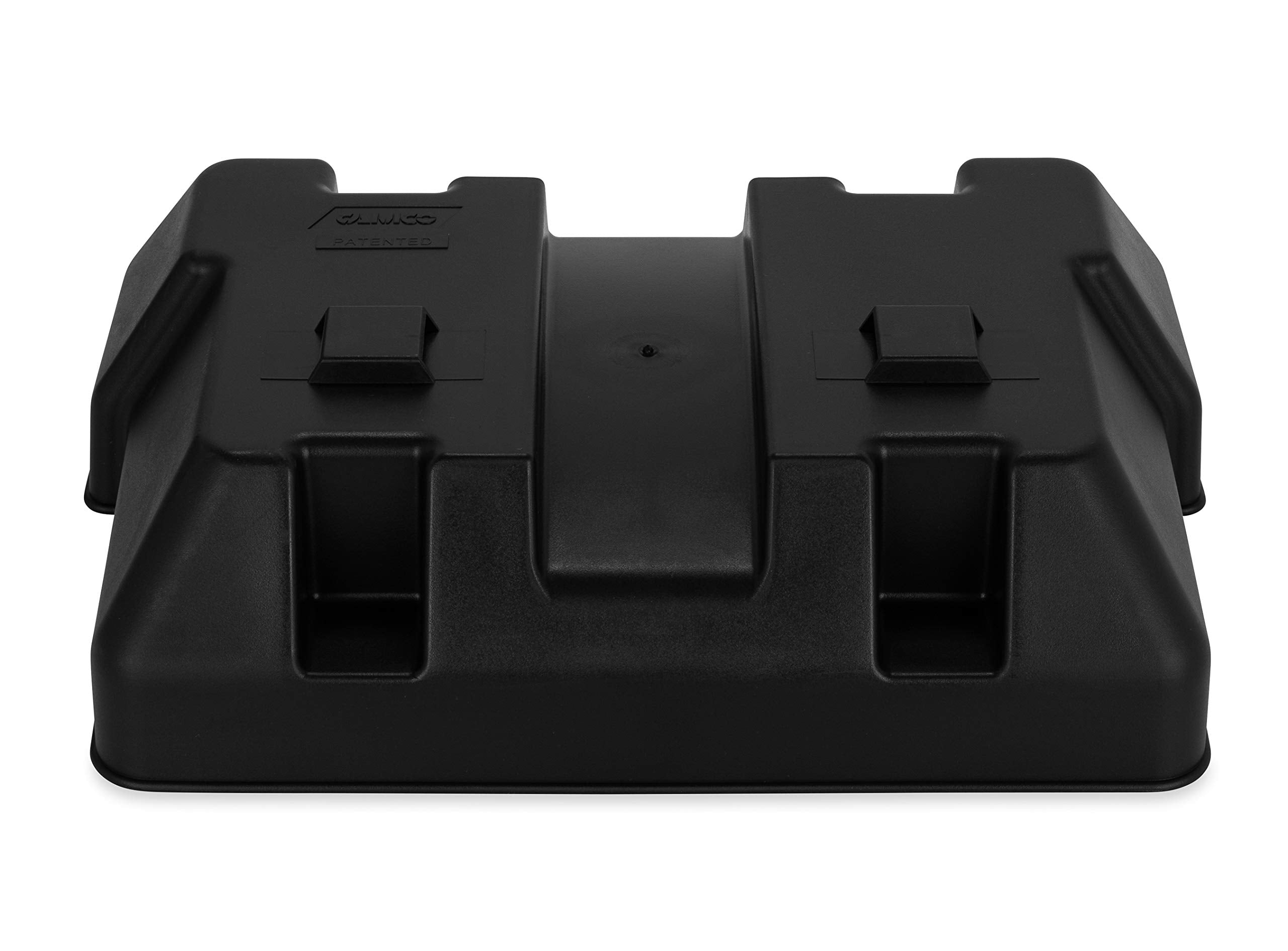 Camco Battery Box Heavy Duty with Straps and Hardware - Group 24 |Safely Stores RV, Automotive, and Marine Batteries |Durable Anti-Corrosion Material | Measures 7-1/4" x 10-3/4" x 8" | (55362)