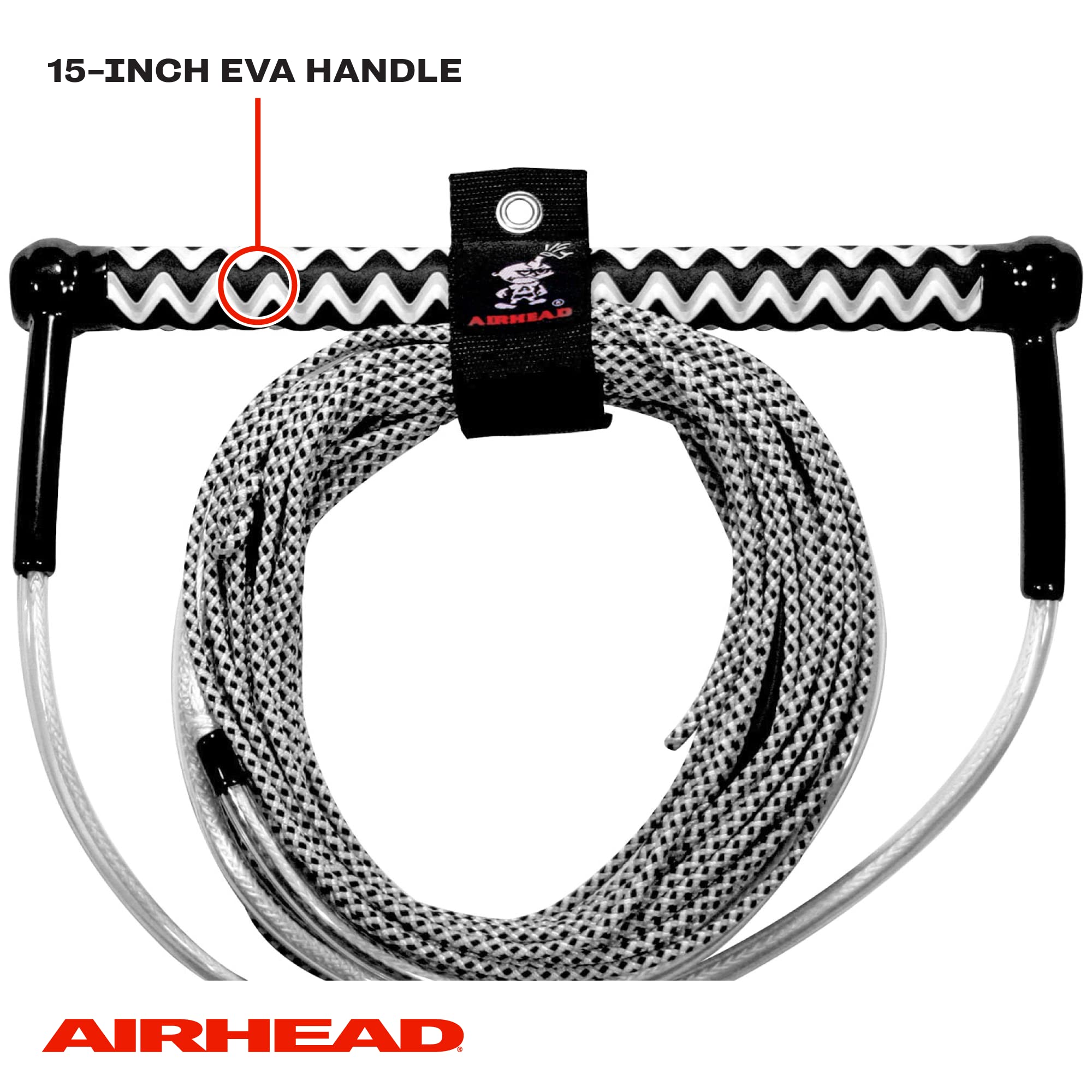 Spectra Fusion Airhead Wakeboard Rope, 4 Sections, 70-Feet