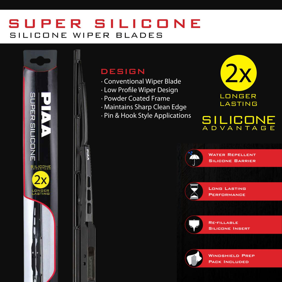13" Piaa Super Silicone Wiper Blade - 330mm (Pack of 1)