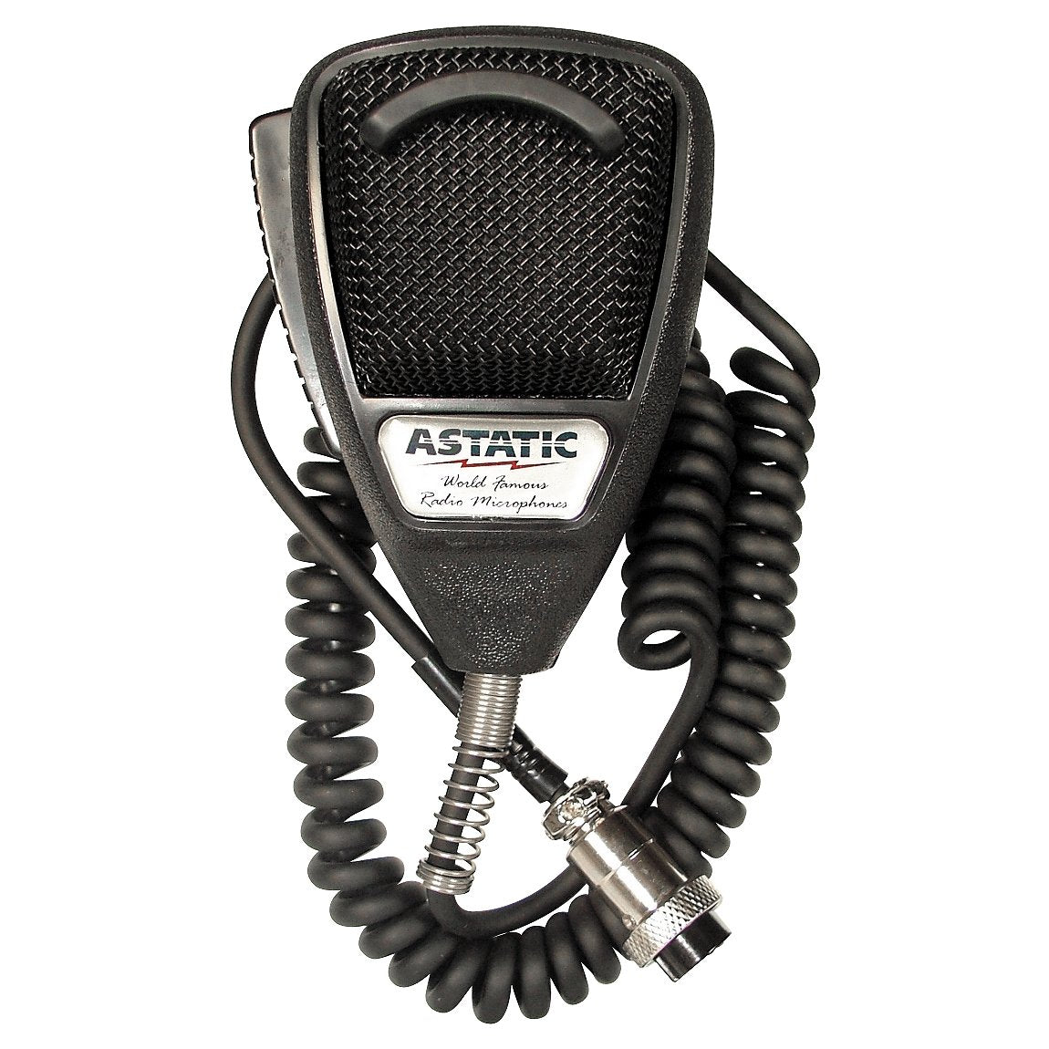 Black Astatic 302-636LB1 Noise Cancelling 4 Pin CB Microphone (Bulk),XLR