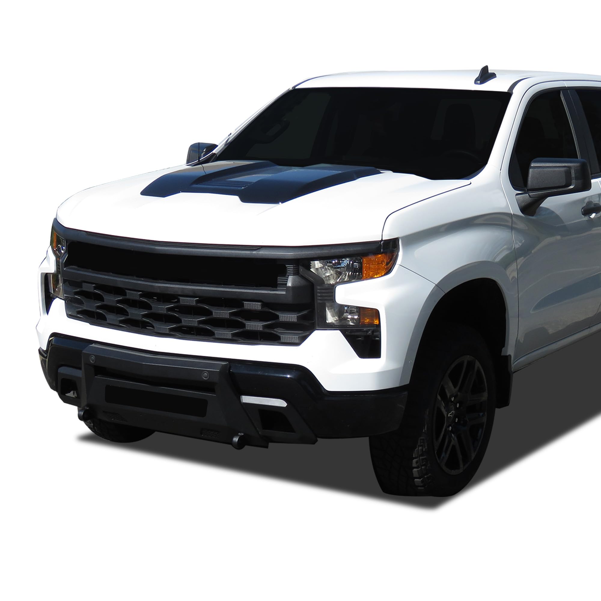Black Horse Armour III Front Light Duty Bumper Black (Excl. 2022 1500 LTD, ZR2,Diesel, 4-Cylinder Turbo Gas and models with super cruise system) Compatible with 2022-2024 Chevrolet Silverado 1500