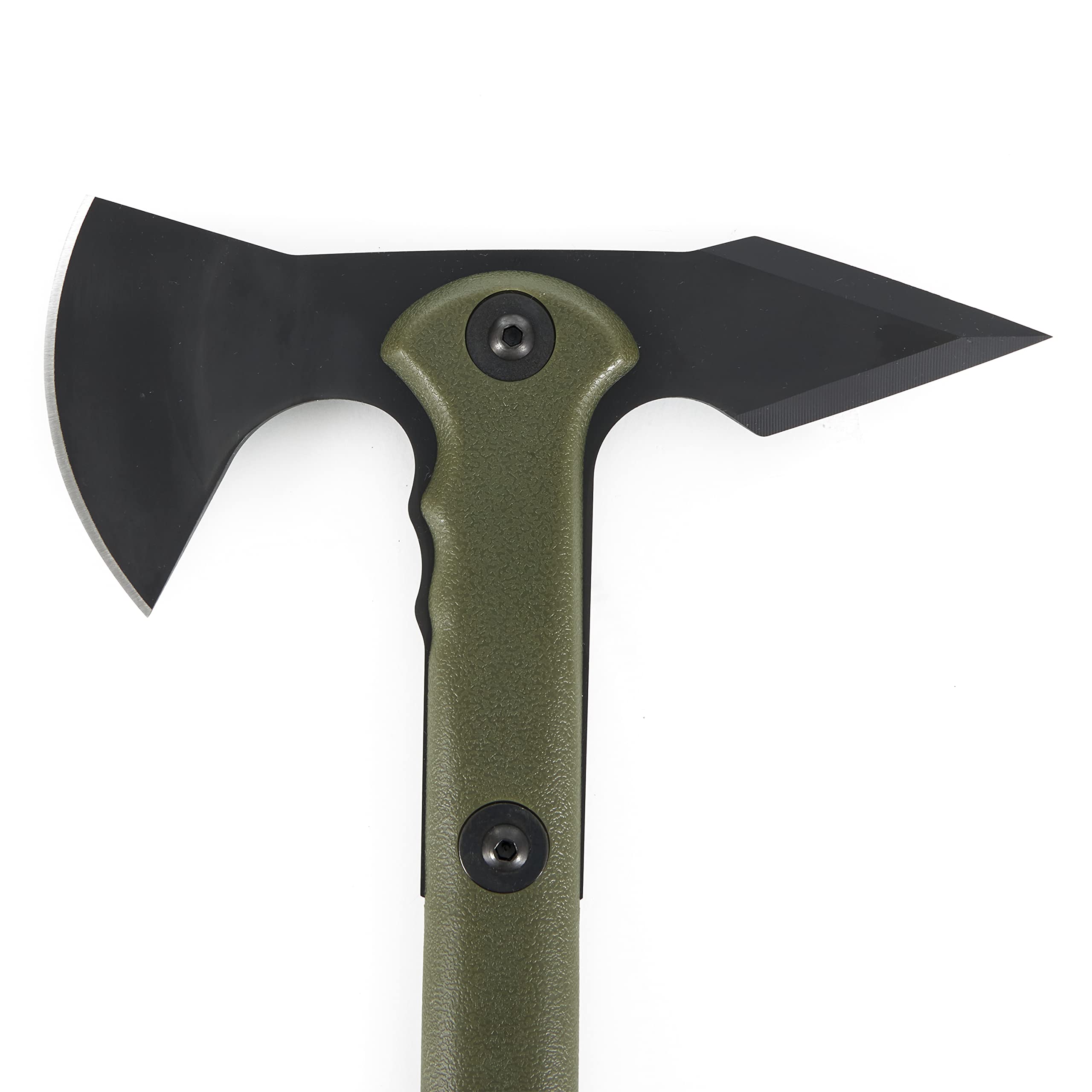 Drop Forged Cold Steel Tomahawk Survival Hatchet - Great for Camping, Survival, Outdoors and Chopping Wood, Trench Hawk - OD Green