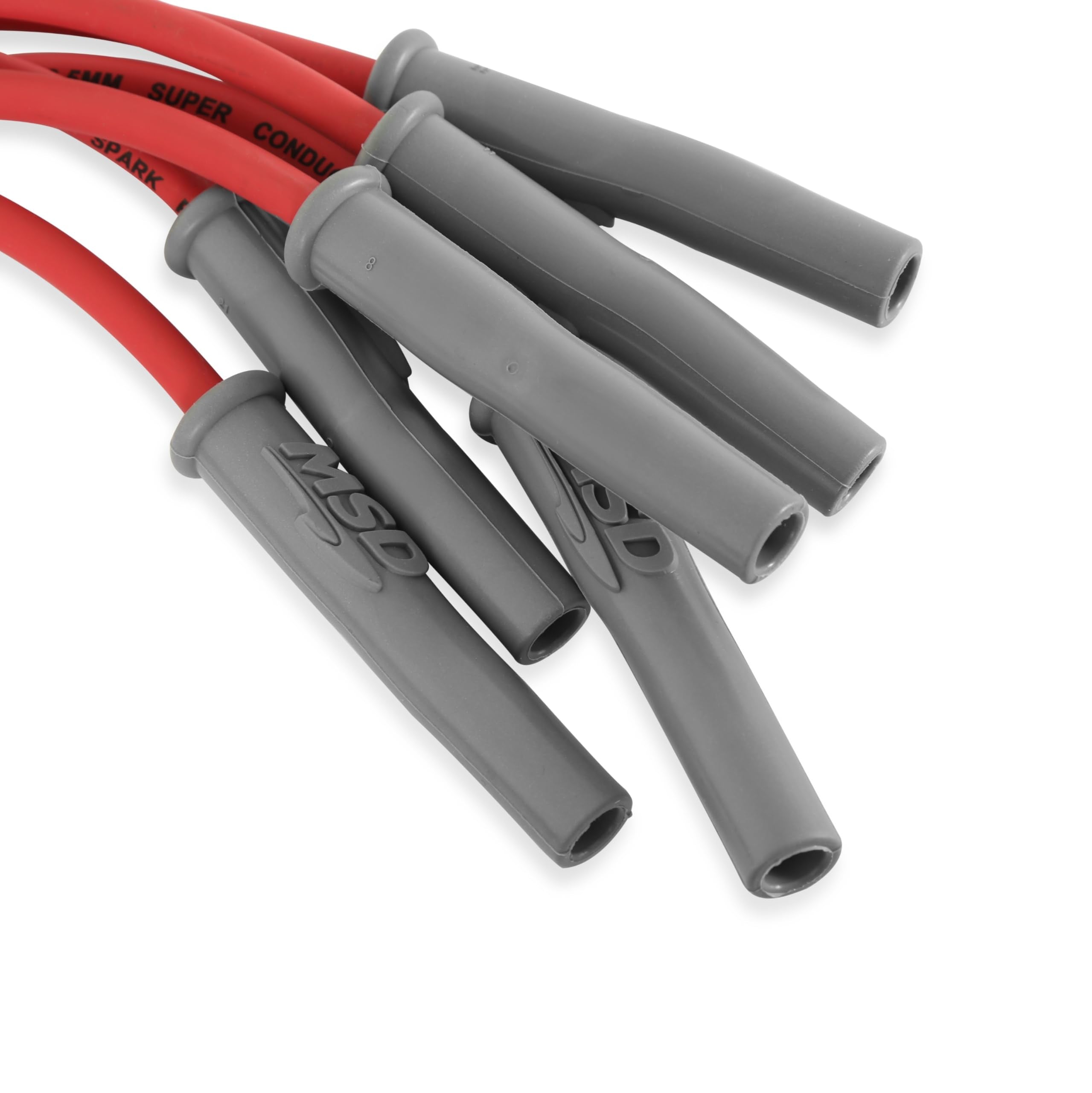 Super Conductor MSD 31869 Spark Plug Wire Set, Red