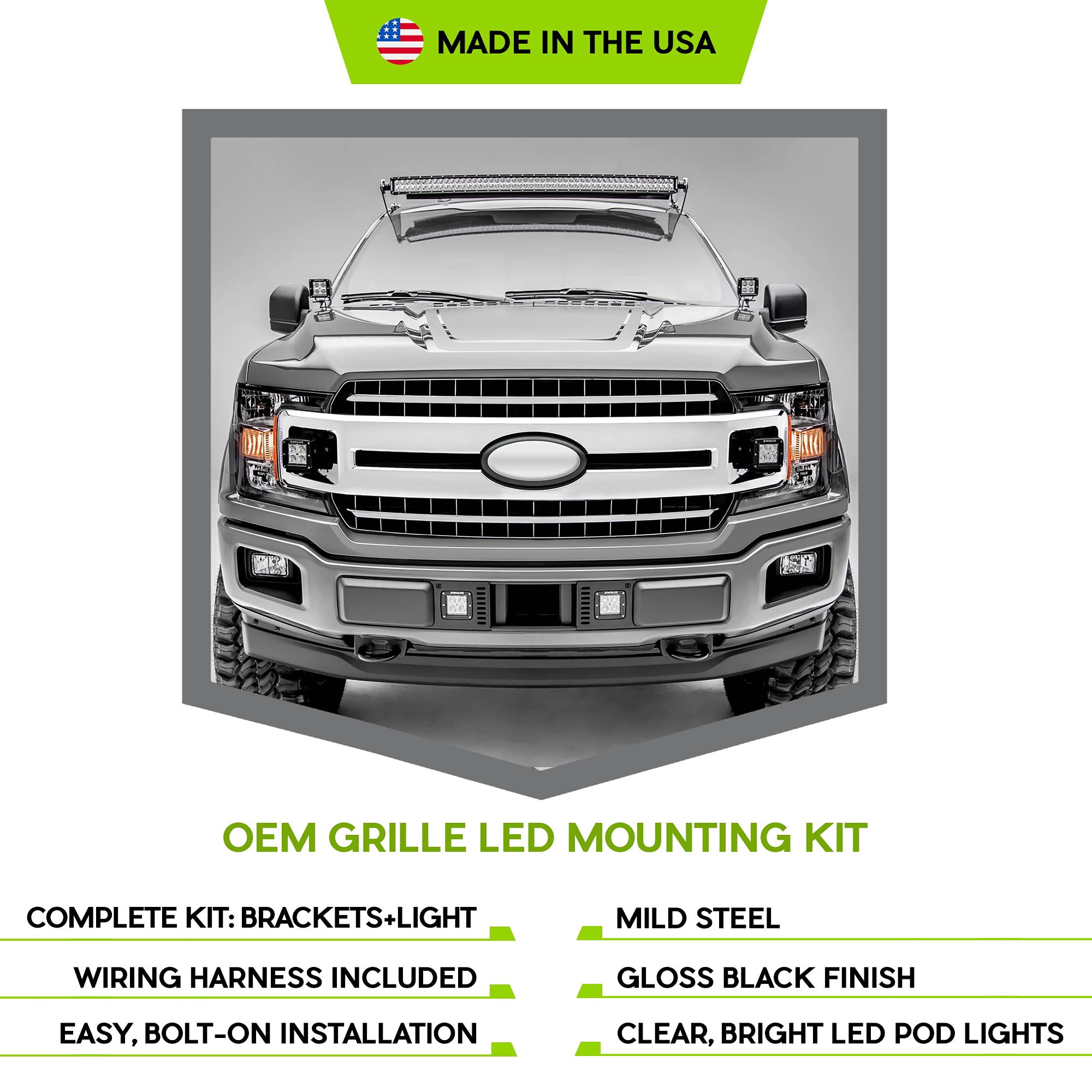 ZROADZ Front Grille Z415751-KIT, 1 Pack