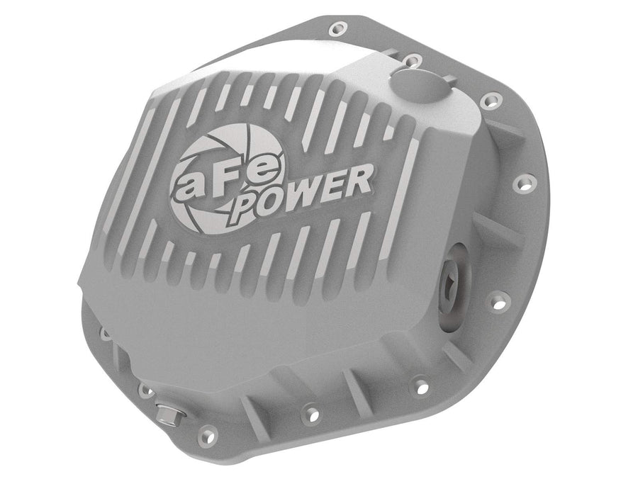 aFe POWER Rear Differential Cover Street Series Raw w/Machined Fins - #46-71060A - GM Diesel Trucks 01-19 V8-6.6L (td) LB7/LLY/LBZ/LMM/LML/L5P