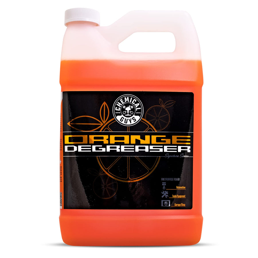 Signature Series Chemical Guys Orange Degreaser Spray - Heavy Duty All Purpose Cleaner for Engines, Tires, Undercarriages, Tools and More, Professional Strength, Breaks Down Grease, Oil & Grime,128 oz