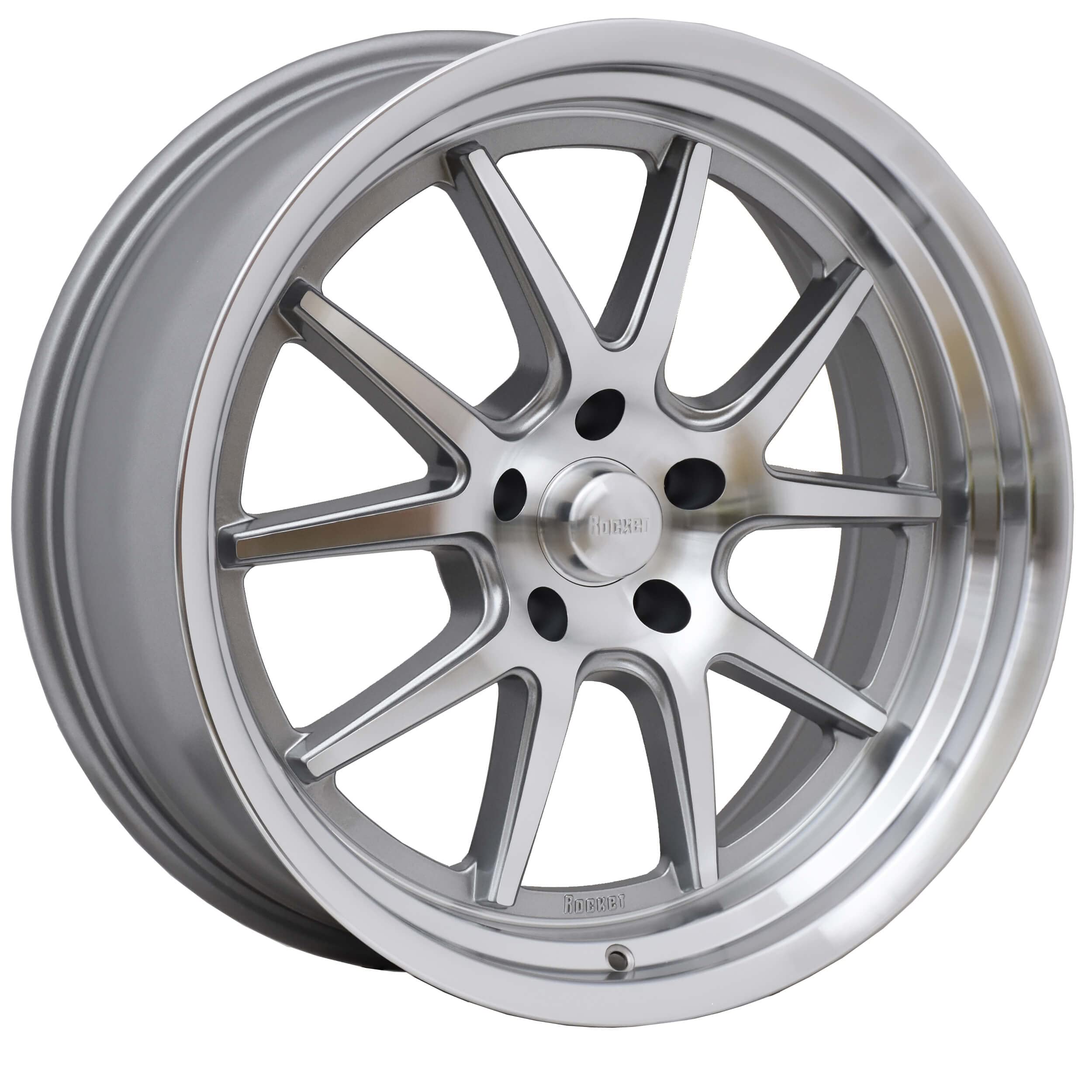 TTR19-2857345 Rocket Racing Wheels 20x8.5 Attack Machined 5x5 4.5 bs