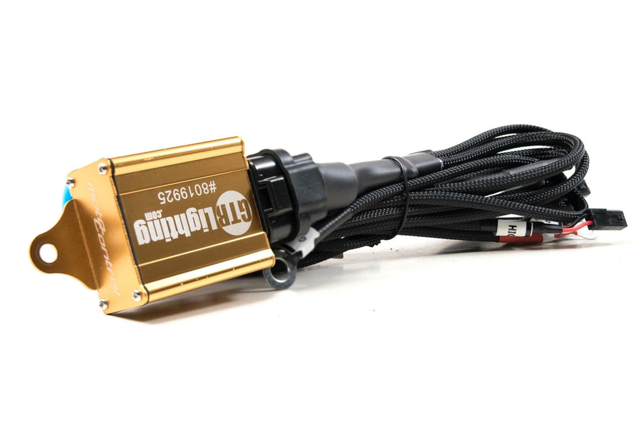 GTR Lighting 9003 / H4 Bi-Xenon Relay Harness, OEM Grade, Universal Plug and Play, Anti Flicker & Error Free Relay for HID Headlights & Foglights (1x GTR.H033)