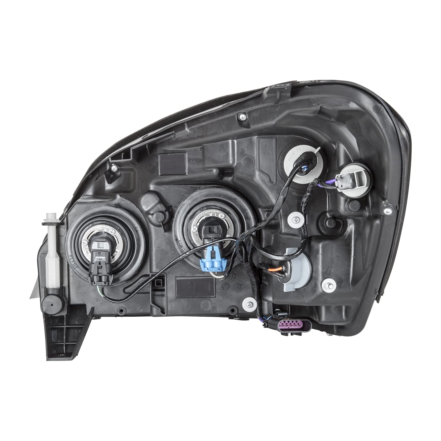 Right TYC Headlight Assembly Compatible with 2006-2011 Buick Lucerne