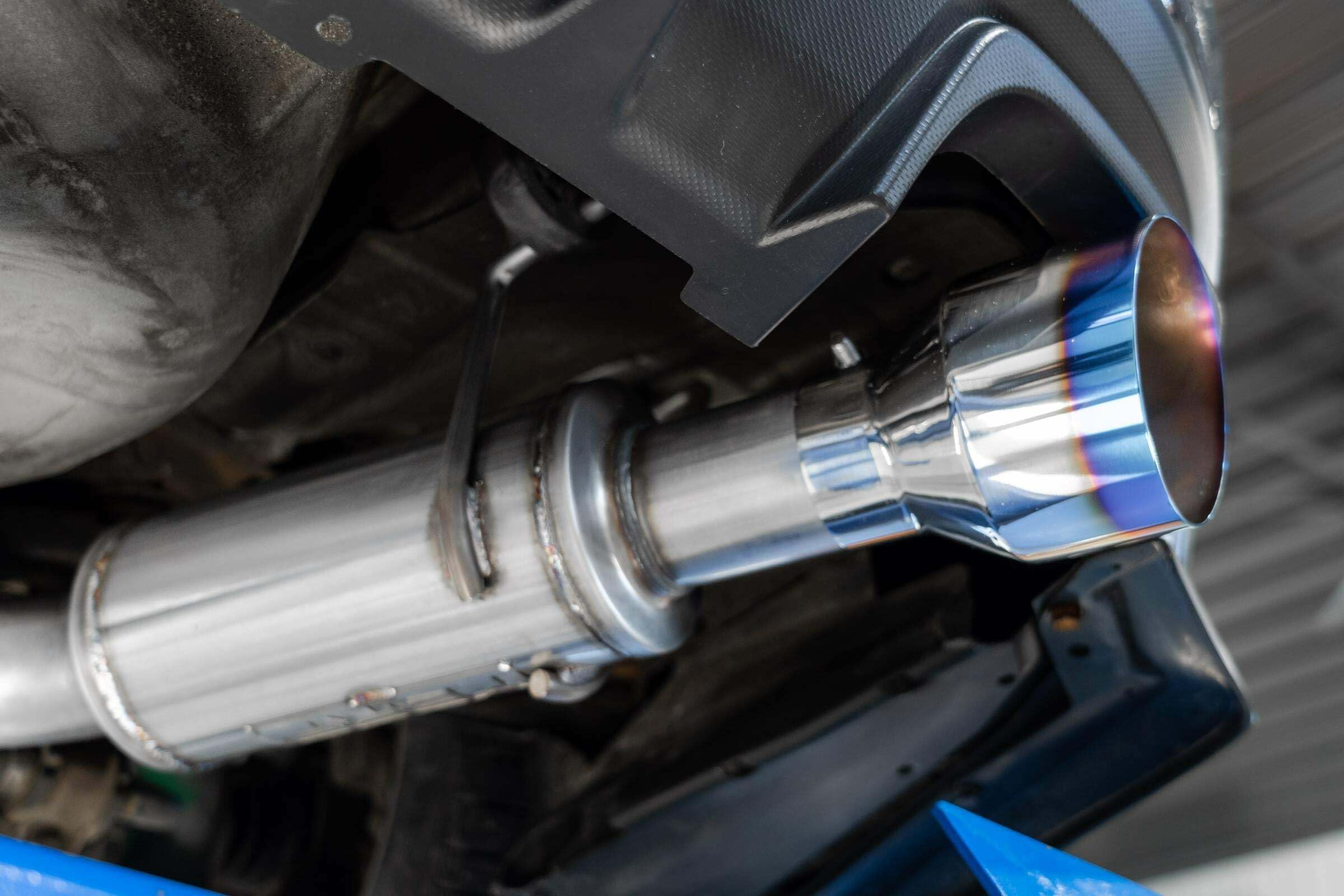 Cat Back MBRP Exhaust S48033BE Performance Exhaust System; 3 in; Single Rear Exit; T304 Stainless Steel; 5 in. Burnt End Tip;