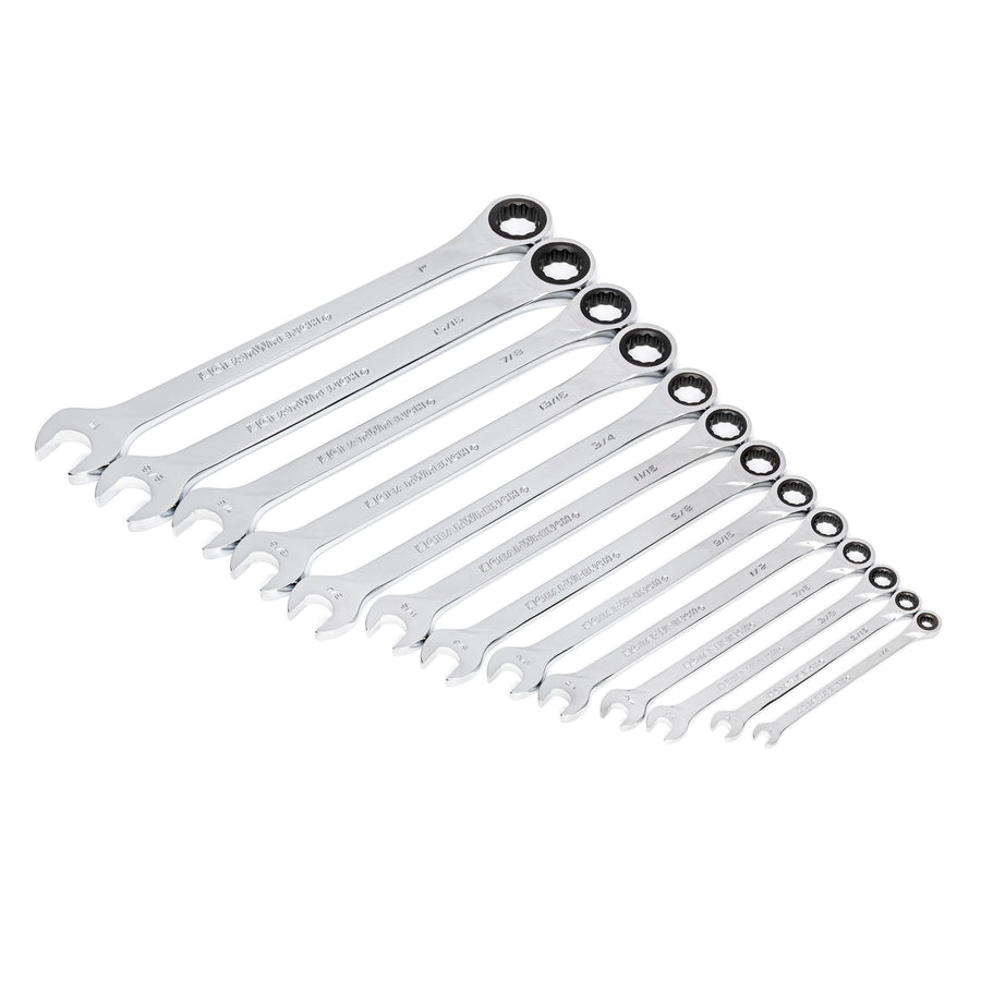 XL GEARWRENCH Ratcheting Combination SAE Wrench Set 13 Pc., 12 Point - 85199