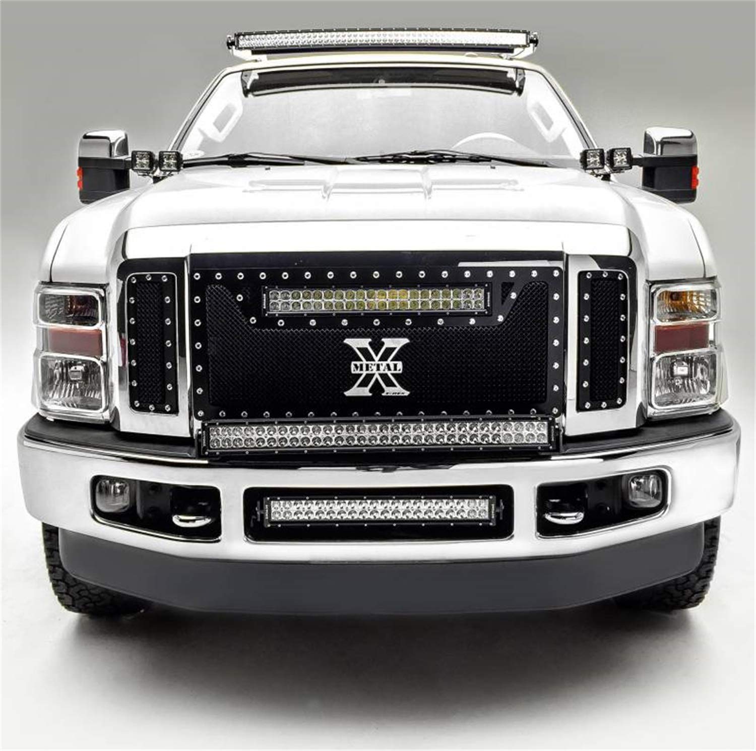ZROADZ Black Front Bumper LED Bracket 2008-2010 F250/350 Z325631