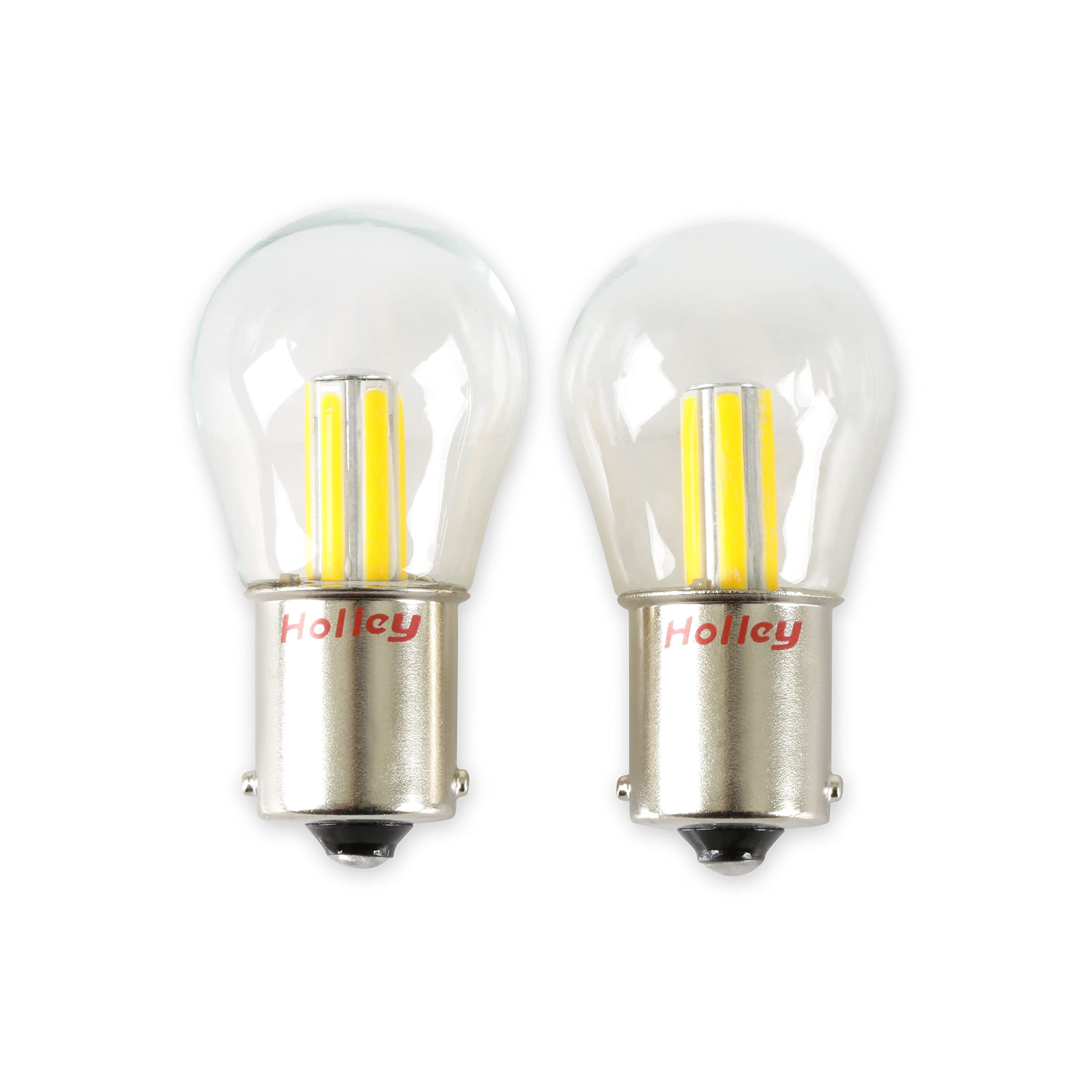 Holley HLED15 RetroBright LED Bulbs - Turn Signal 1156 - Amber - Pair