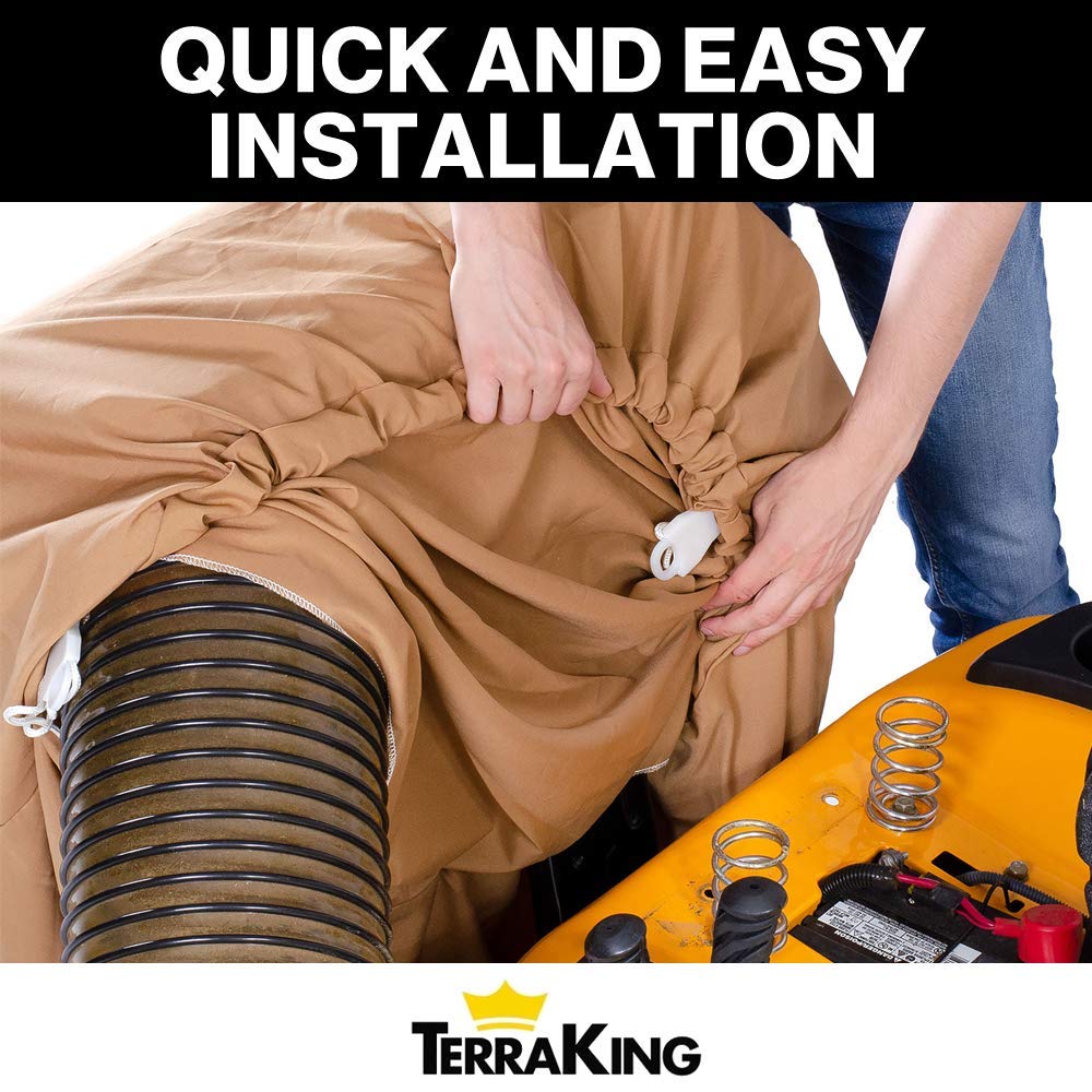 Leaf Bag XL TerraKing - Material collection systems – Ride-On Lawnmowers - Heavy Duty Material – Nylon Bottom - Fast & Easy Leaf Collection - (Fits 3-Bag Hood) [ST95033]