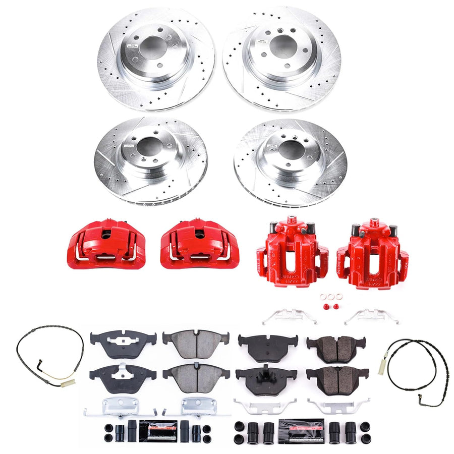Power Stop Z23 KC2883 Evolution Sport Performance Brake Kit with Caliper For BMW 335i xDrive 2009-2010, BMW 335xi 2007-2008 [Model Specific]