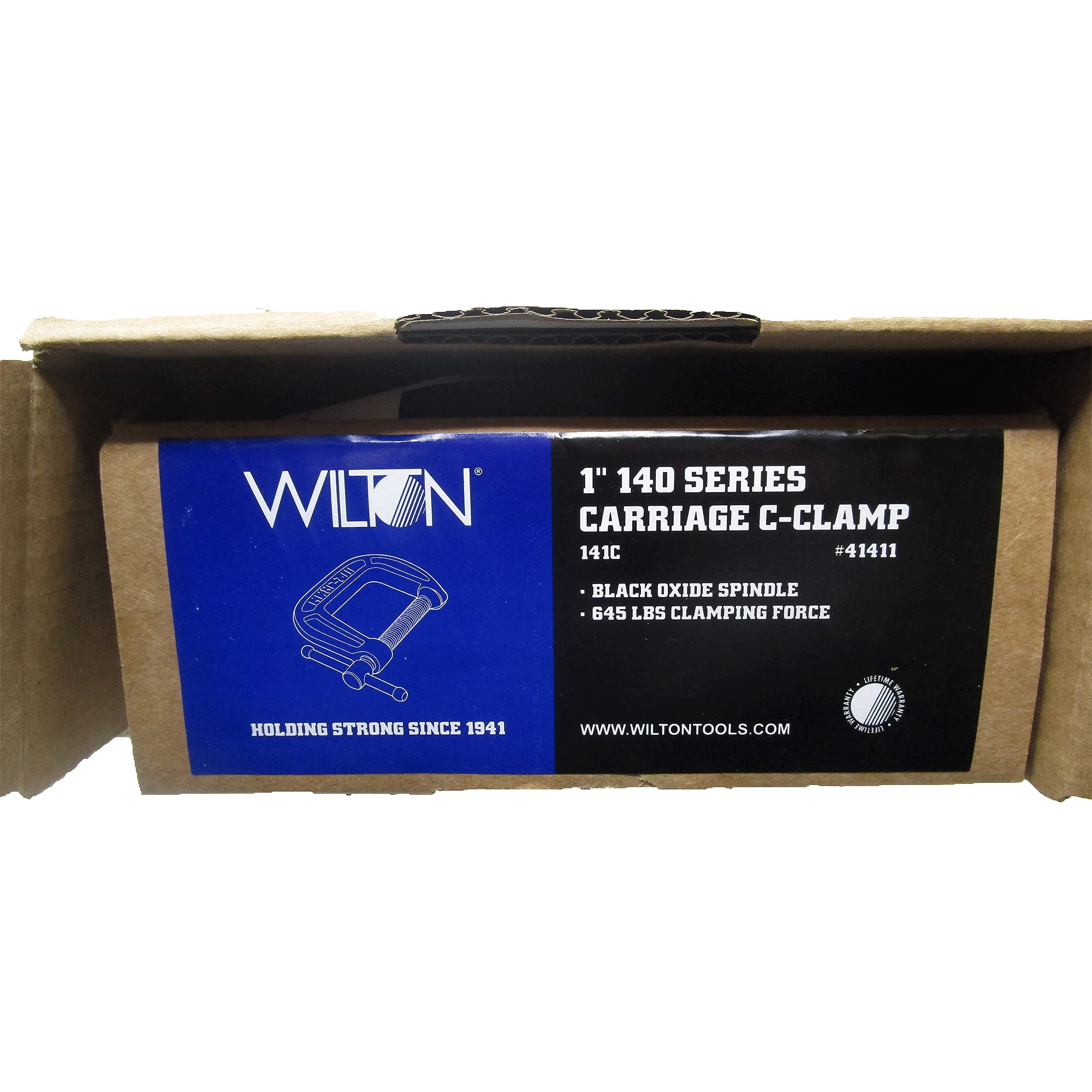 C-Clamp Wilton, 1" Opening, 1-1/16" Throat, 645 Lbs. Clamping Force (Model 141C)