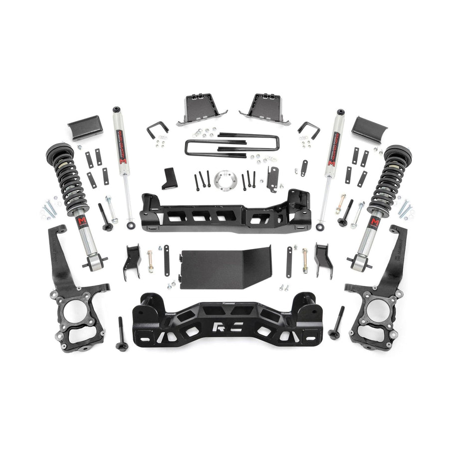 6" Rough Country Suspension Lift Kit w/M1 Struts for 2014 Ford F-150 4WD - 57540