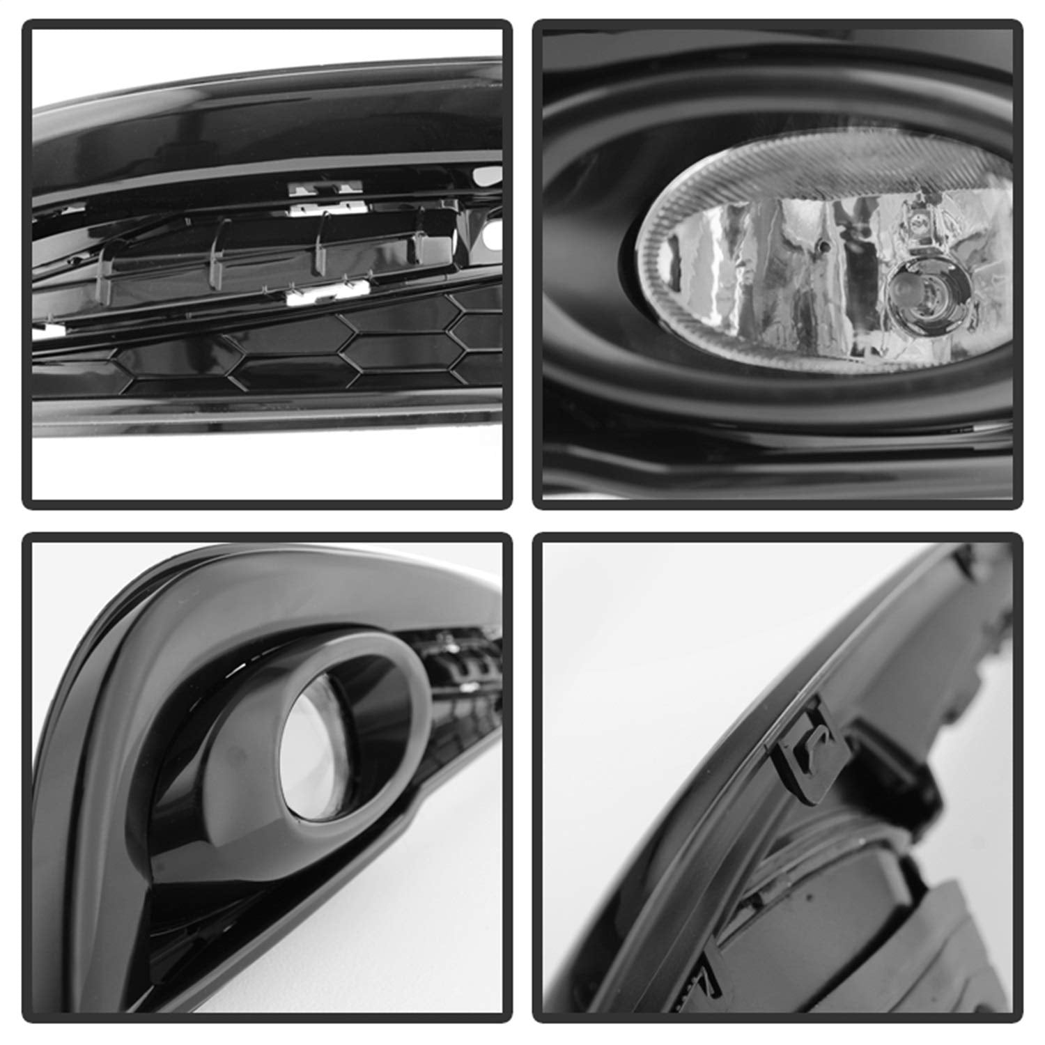 Fog Lights Xtune 5077745 Black/Clear