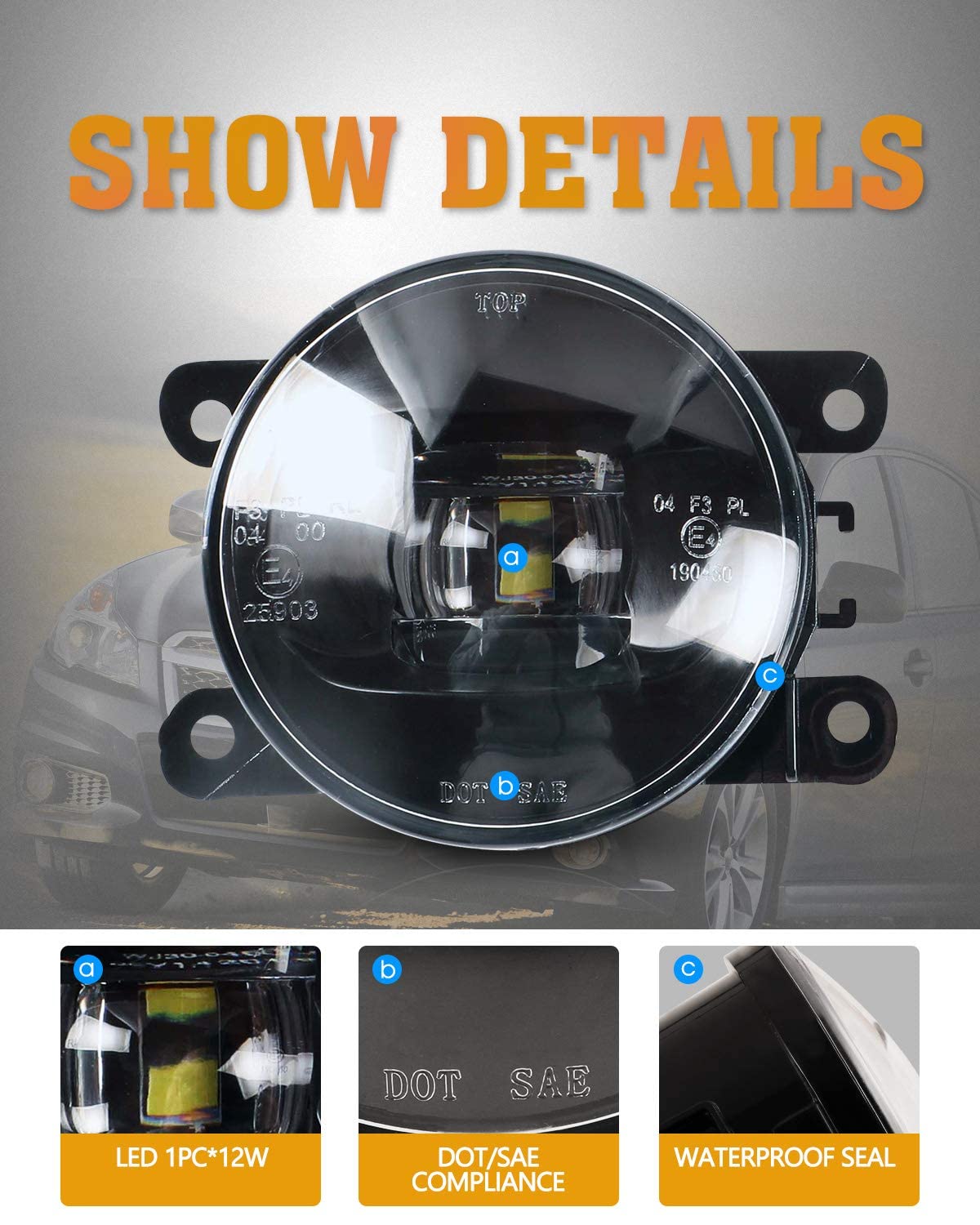 Winjet Compatible with 05-16 lincoln 07-15 ford 10-15 acura 12-17 honda 05-19 nissan