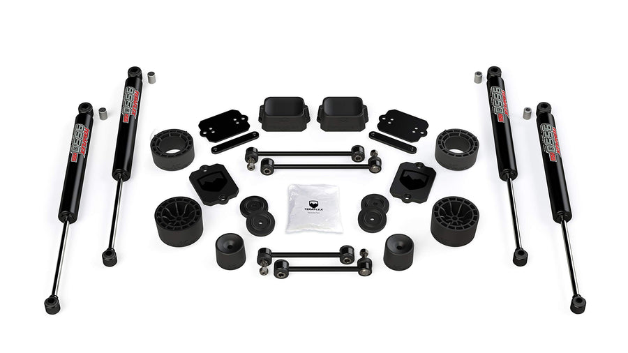 2-Door TeraFlex JL Sport/Sahara 2.5” Performance Spacer Lift Kit & 9550 VSS Twin-Tube
