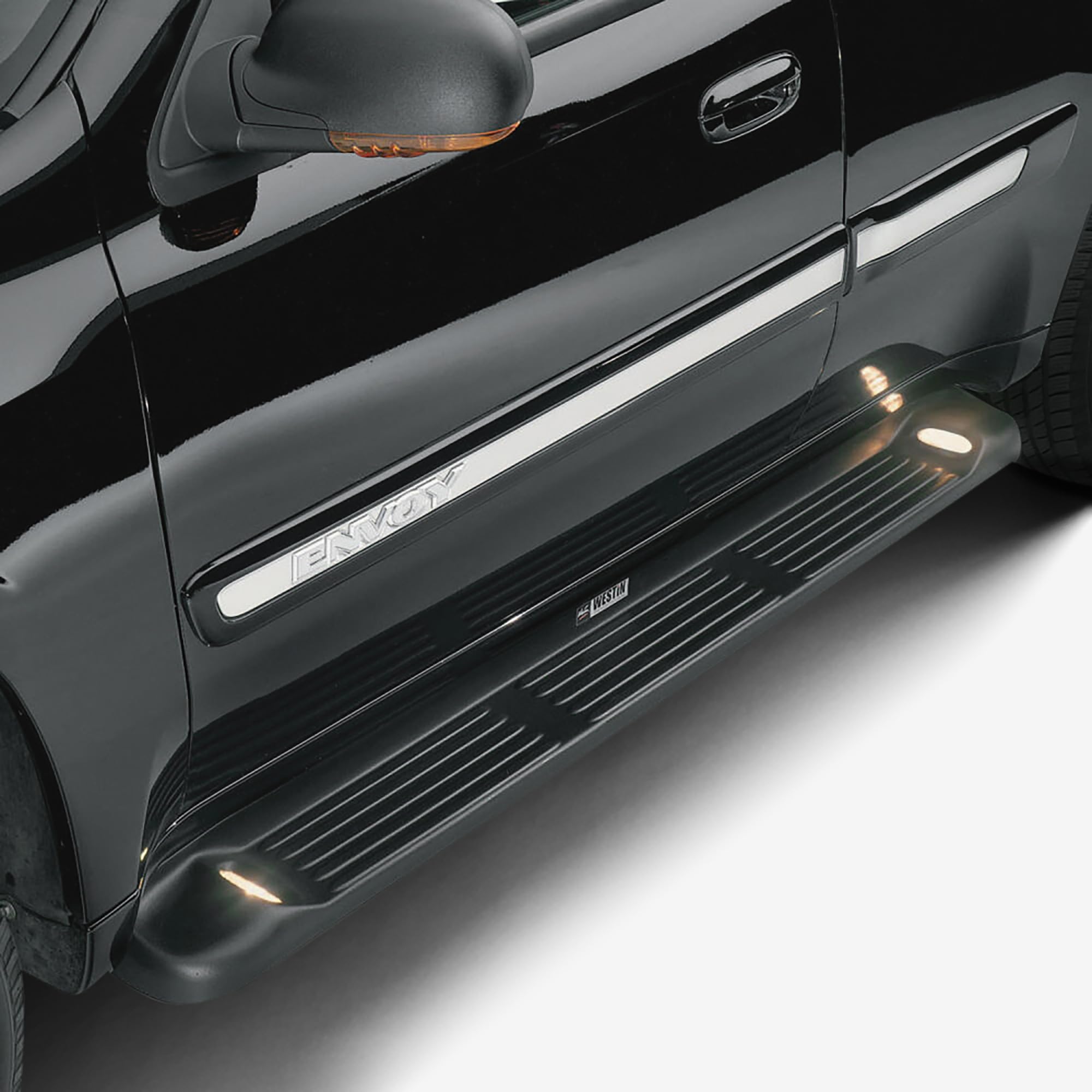 27-0005 Westin Molded Running Boards Lighted 72 in. Black Pair (Required Mounting Kit Sold Separately)