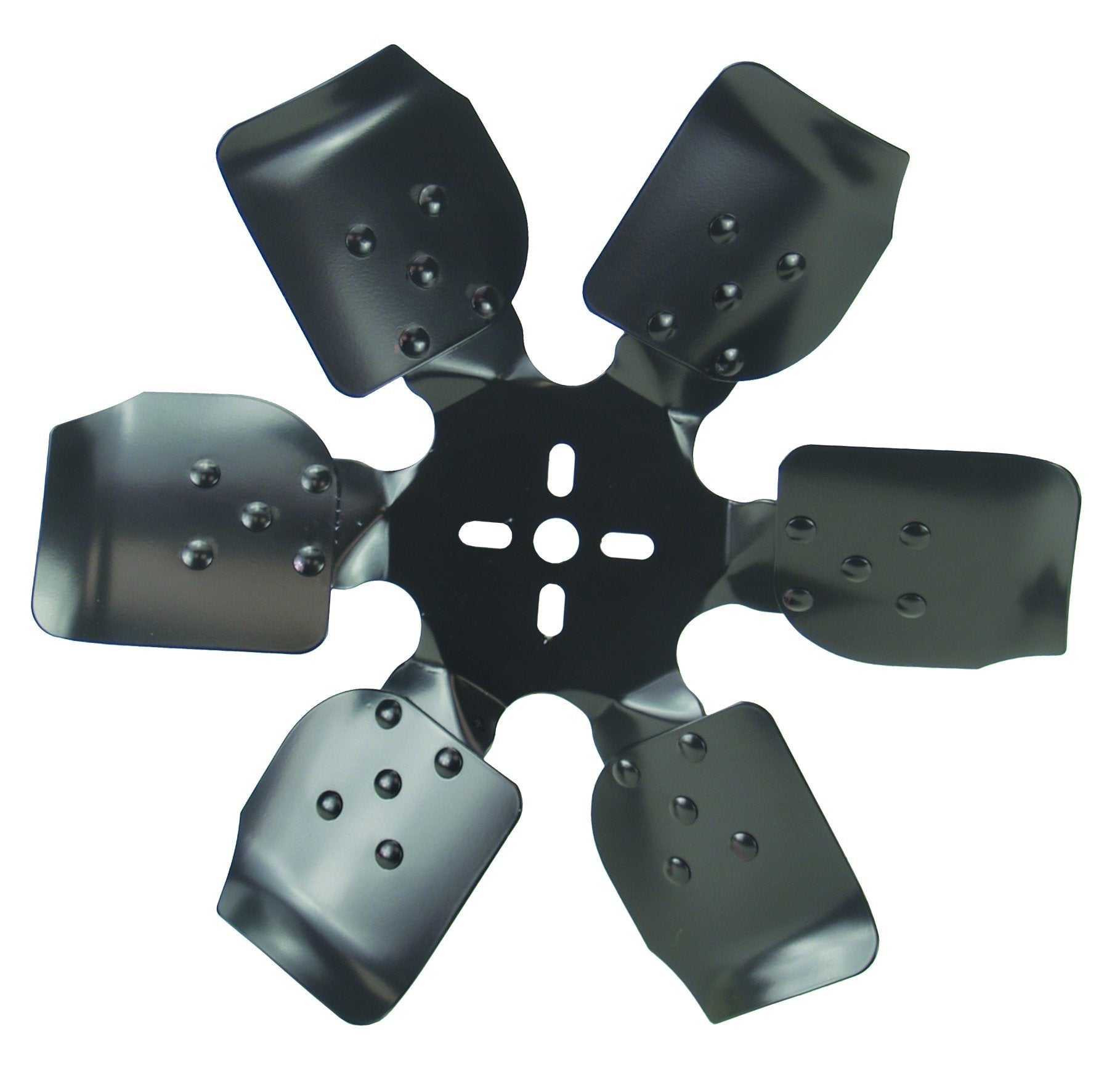 Heavy Duty Derale 17415 Fan Blade Series 1000 15" Steel Rigid Race Belt Driven Fan Reverse Rotation