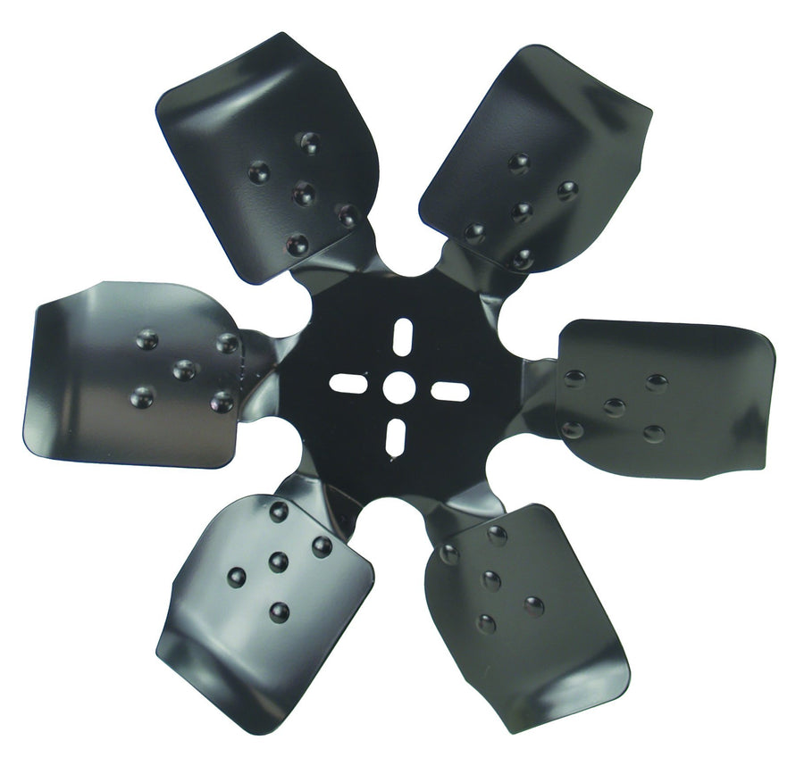 Heavy Duty Derale 17415 Fan Blade Series 1000 15" Steel Rigid Race Belt Driven Fan Reverse Rotation