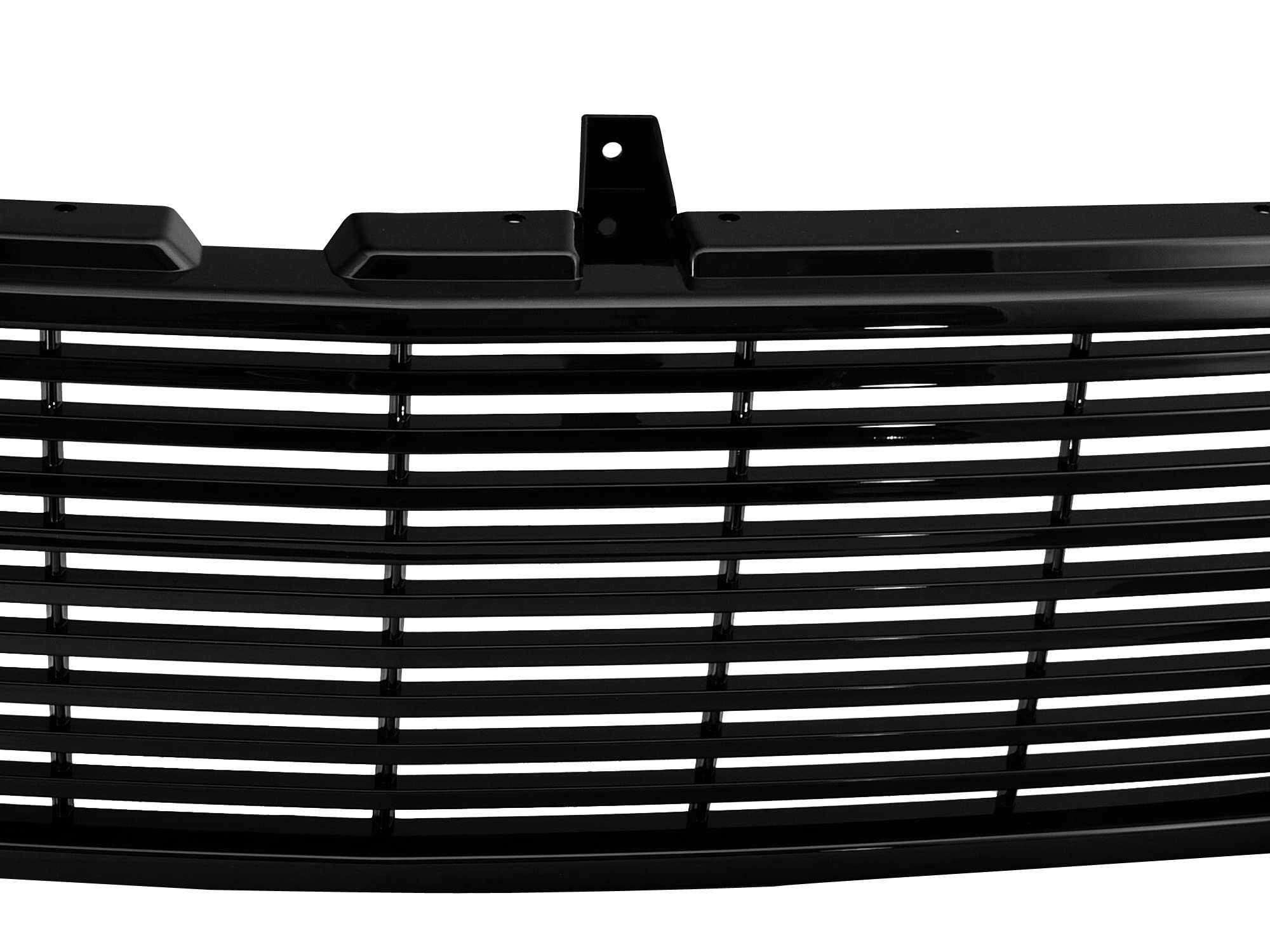 7147416 Armordillo USA Horizontal Front Hood Grille - Gloss Black Fits 2000-2006 Chevy Tahoe