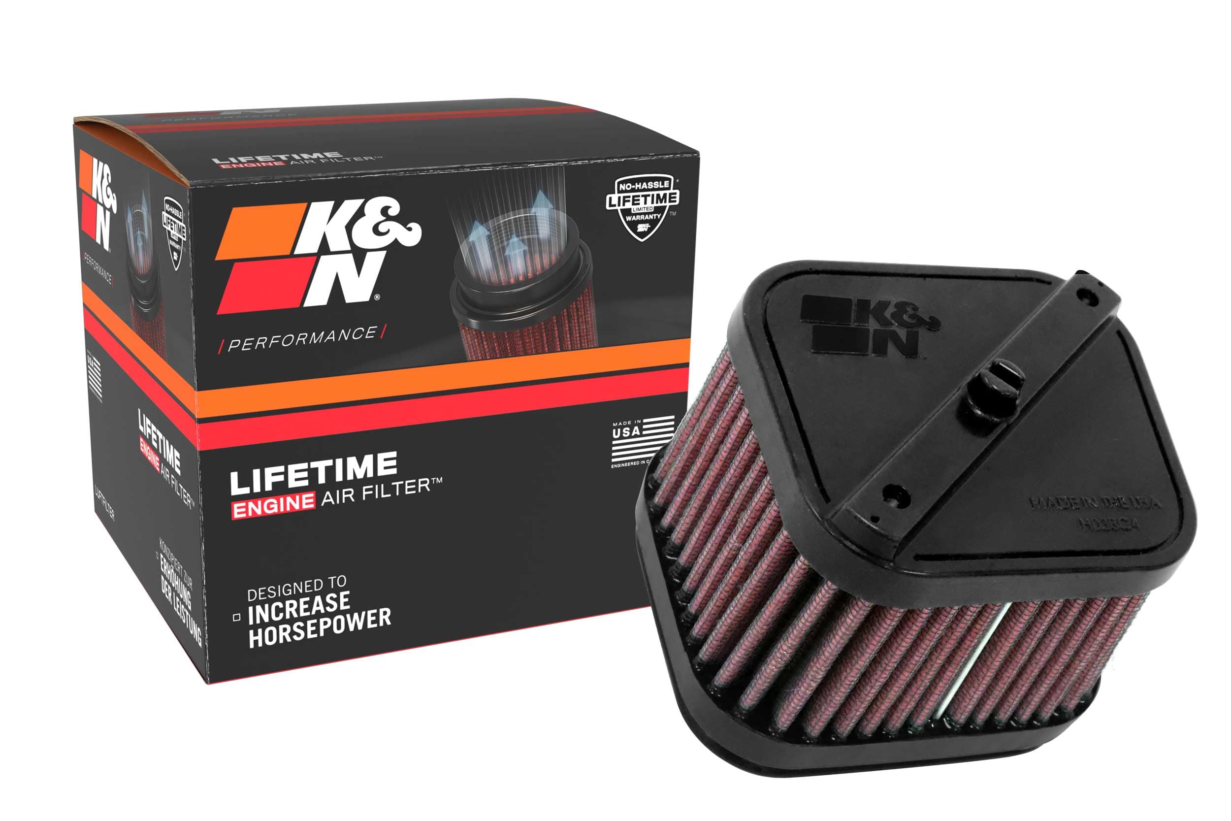 Replacement K&N Air Filter (HA-2519XD)
