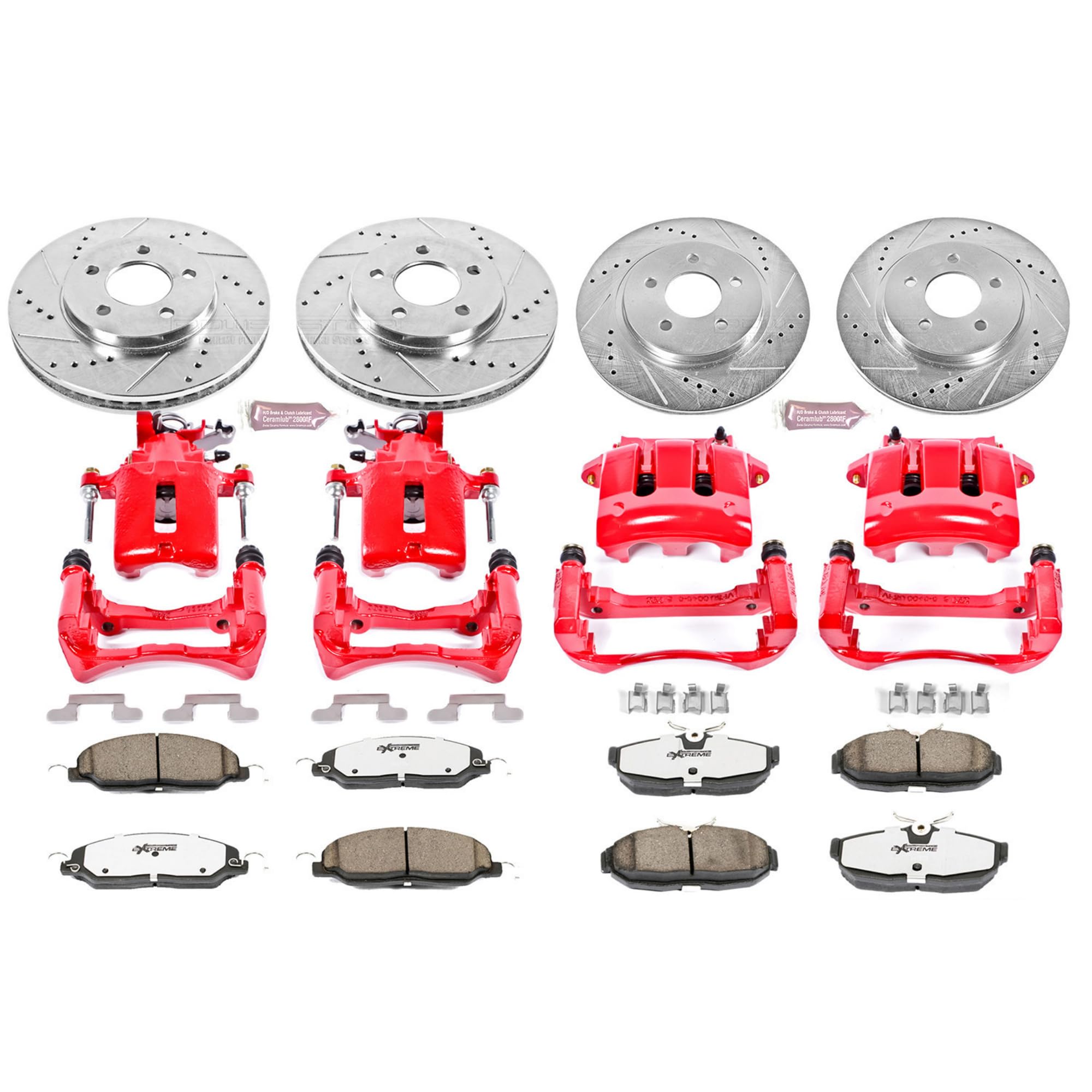 Power Stop Z26 KC1383-26 Front & Rear Brake Kit For Ford Mustang 2005-2010 [Model Specific]
