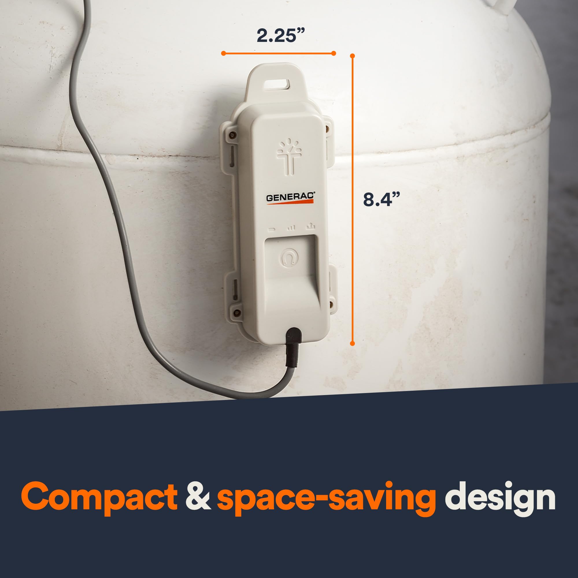 Generac 7009 Propane Tank Fuel Level Monitor LTE - Real-Time Gauge, Mobile Link Integration - Avoid Run-Outs - Compatible with Generac Generators - Reliable 4G LTE Coverage