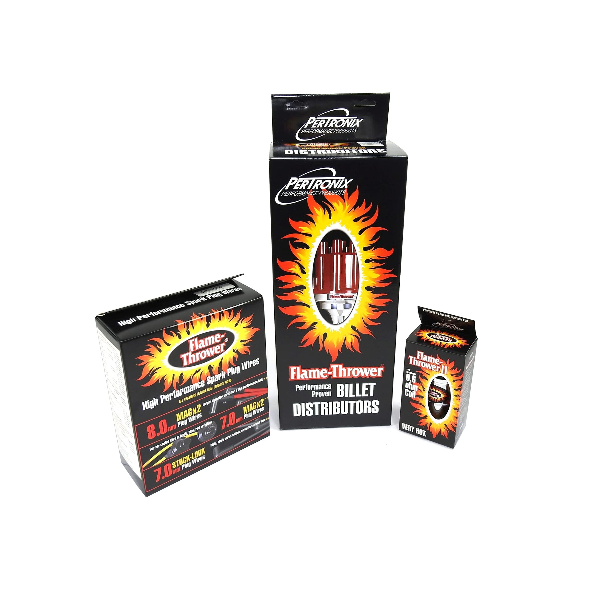 Bundle010 Pertronix Ignition Kit (Includes Chevy SB/BBPlay Distributor Black Male Cap), 1 Pack
