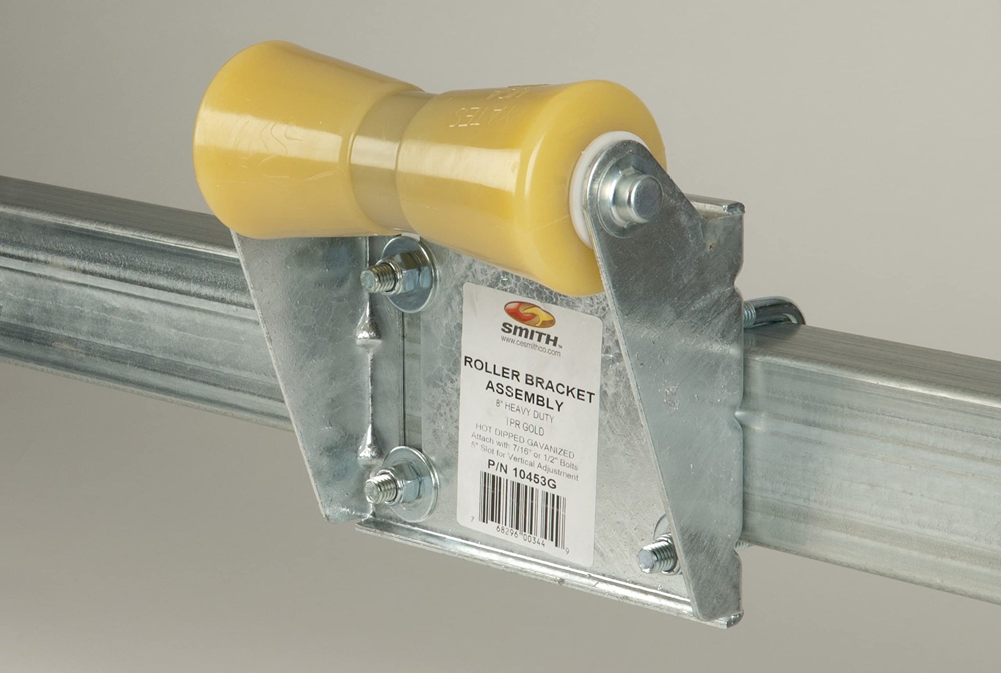 Galvanized Roller Bracket Assembly - CE Smith 10453G Durable Boat Accessories - 8"
