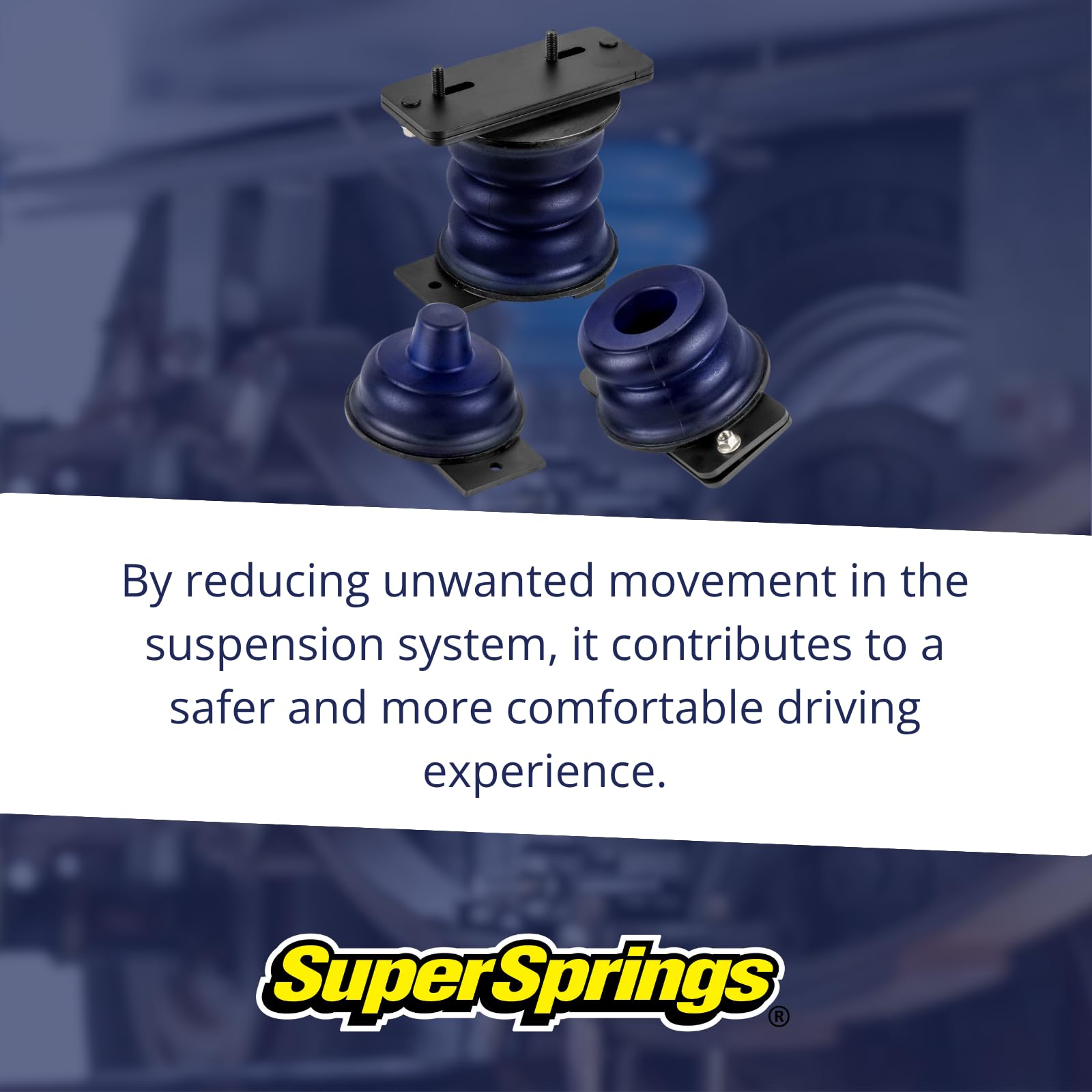 SuperSprings Left and Right Rear SSR-315-40-2 Blue SumoSprings fits 2014 2023 Ram 2500 4x4 | Reduces Rear End Sag, Decreases Vibration & Stabilizes Sway