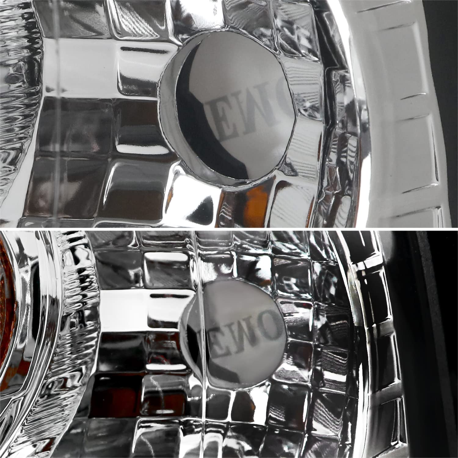 Chrome LED Halo Projector Headlights SPEC-D TUNING Compatible with 2002-2005 Ford Explorer, Left + Right Pair Headlamps Assembly