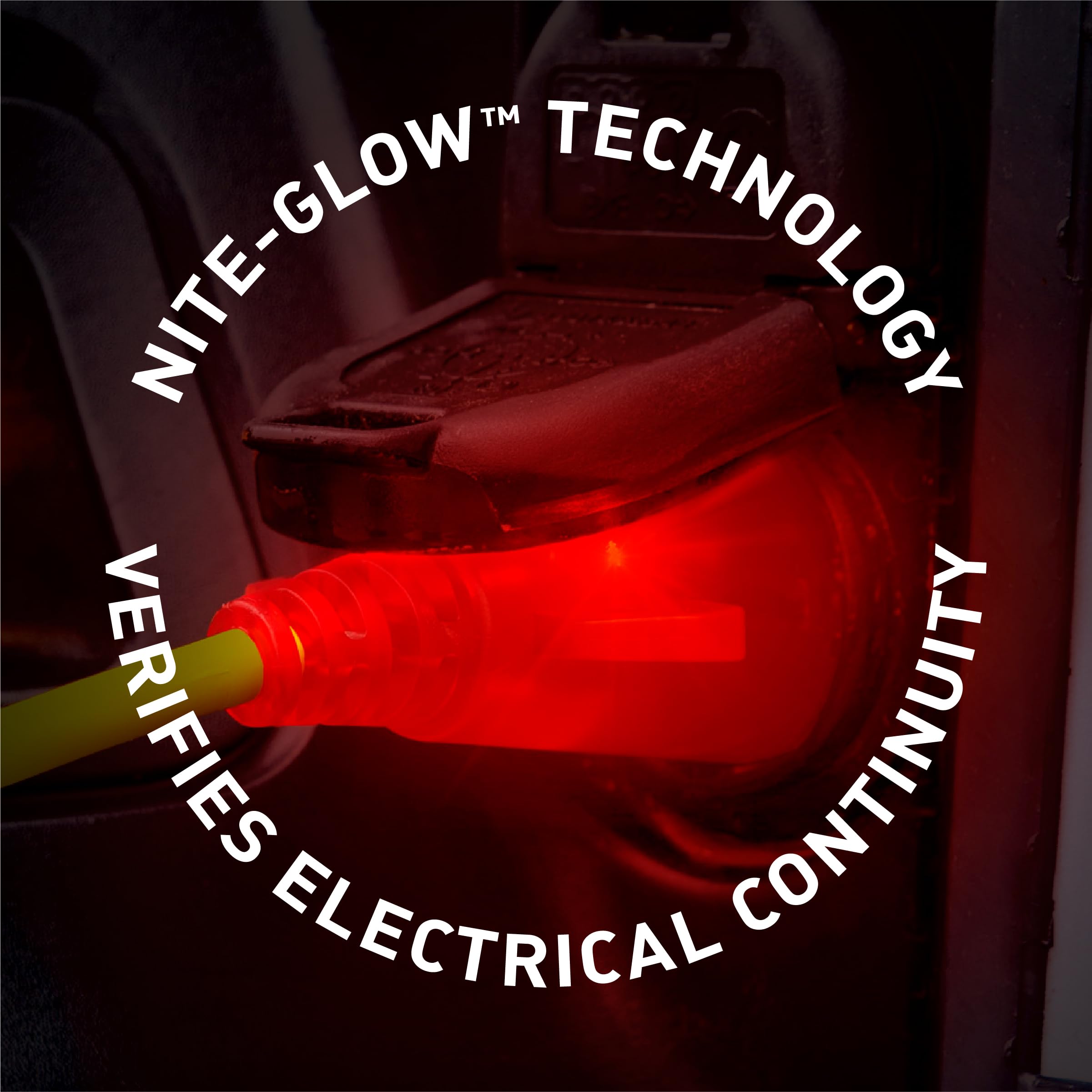 Endurance Flex-Coil Nite-Glow 7 Blade to 6 Round Adapter Hopkins Towing Solutions 47053