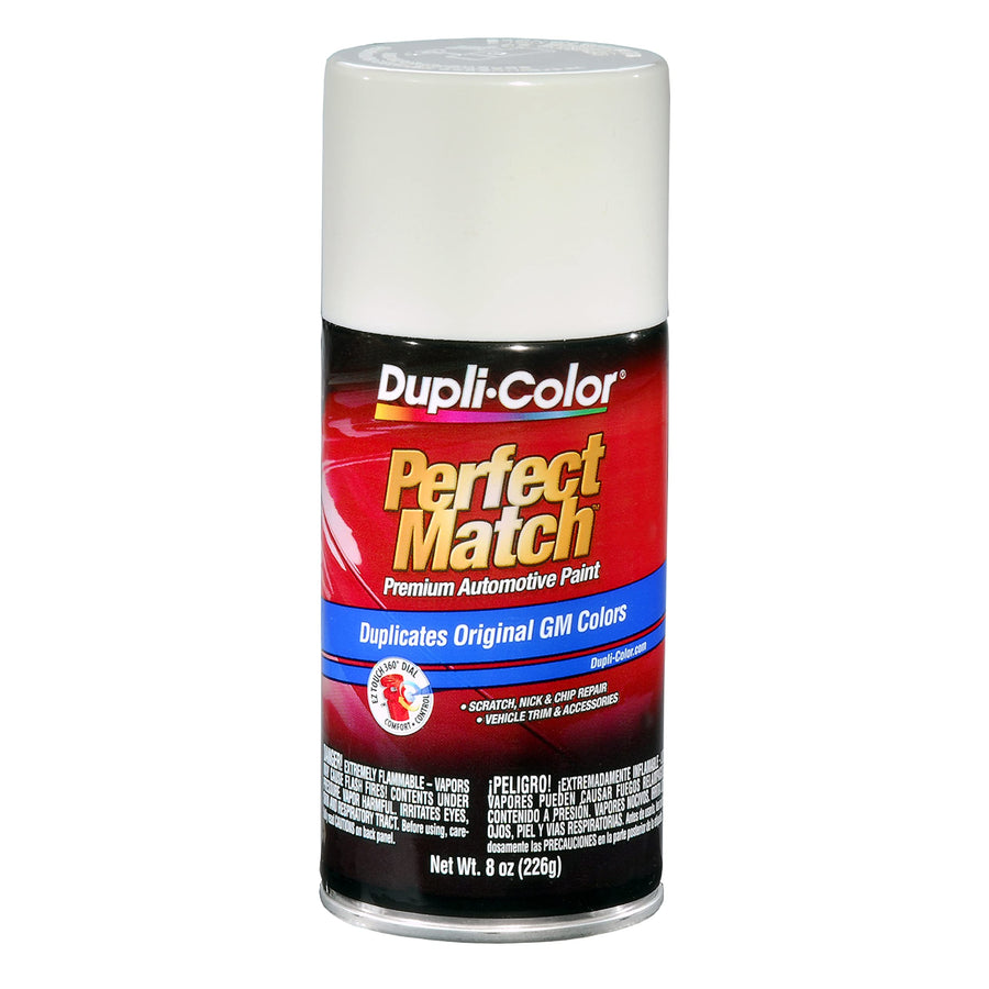 Perfect Match Dupli-Color Automotive Spray Paint – General Motors White, 11 WA3967 – 8 oz. Aerosol Can