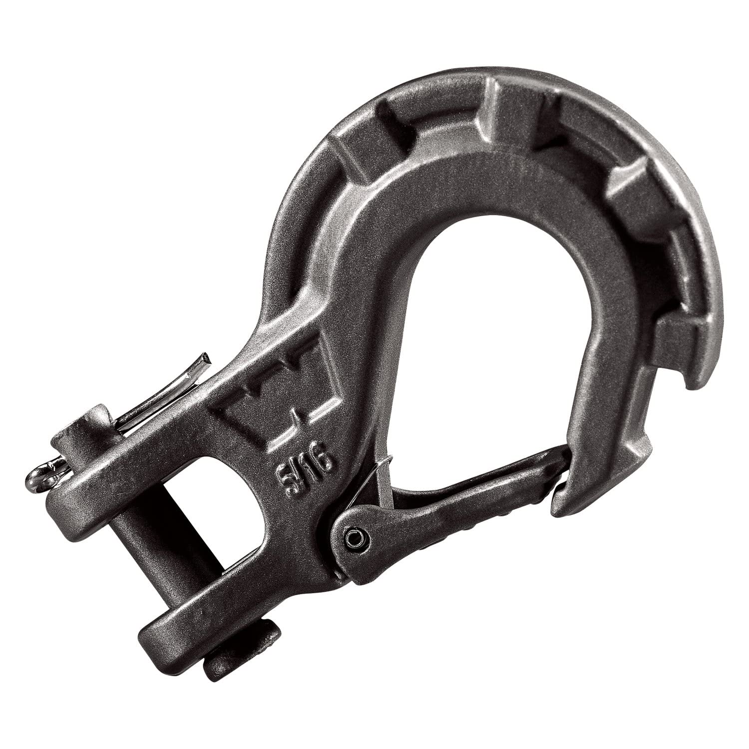 5/16" WARN Epic Steel Winch Hook: 2.5 Ton (5,000 lb) Capacity, Black