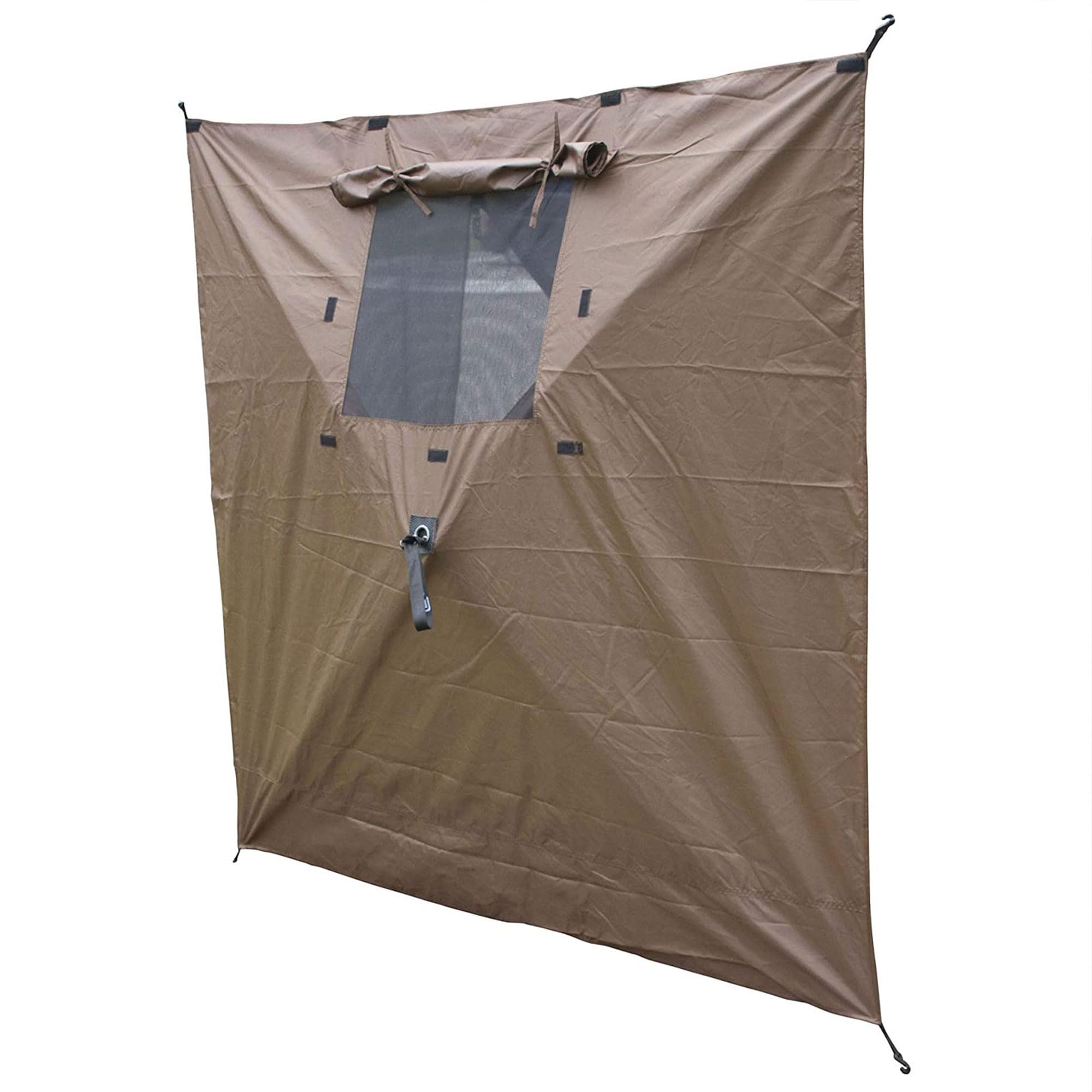 Quick-Set CLAM Wind and Sun Panel Attachment for Escape Sport Screen Shelter Canopy Tent with Carrying Bag, Accessory Only, Brown (2 Pack)