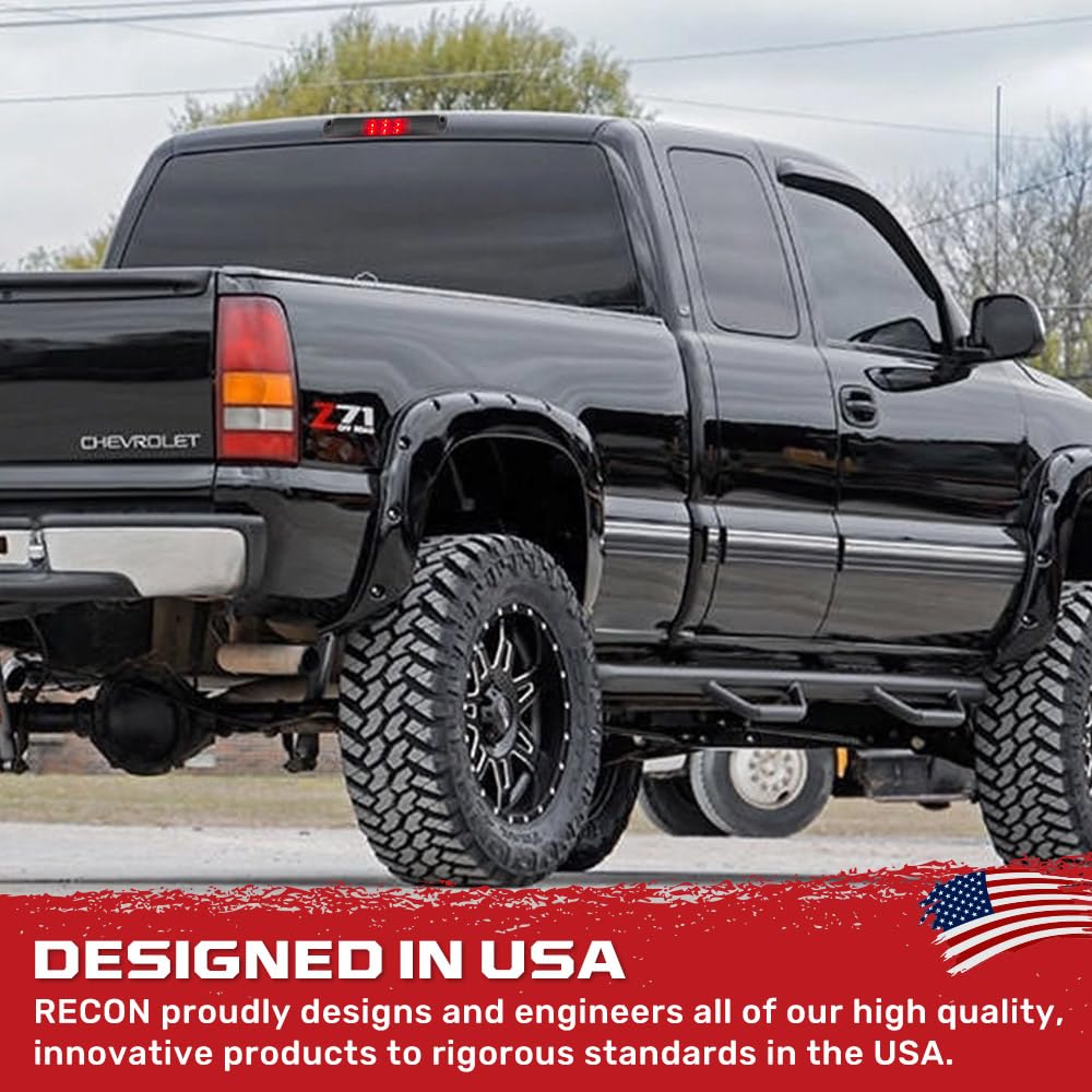 RECON - Smoked 3rd Brake Light Kit Fits 1999-2006 GMC Sierra & Chevy Silverado 1500/2500/3500 models Red & White LED Lights - Smoked Lens