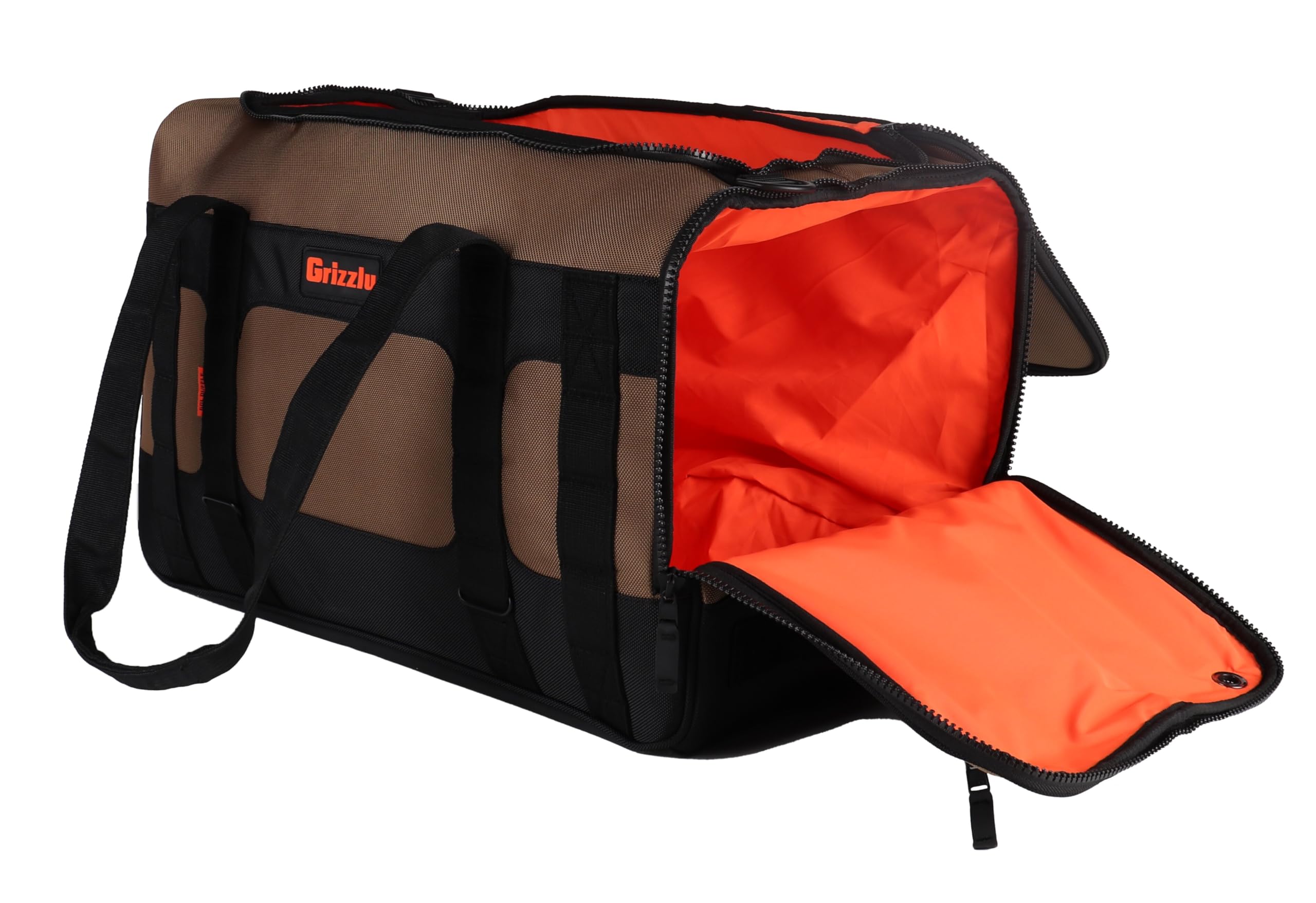 Duffle Grizzly 60 | Heavy-Duty Construction | Water Resistant Base | 60L Capacity | Large Storage Pocket | Tan