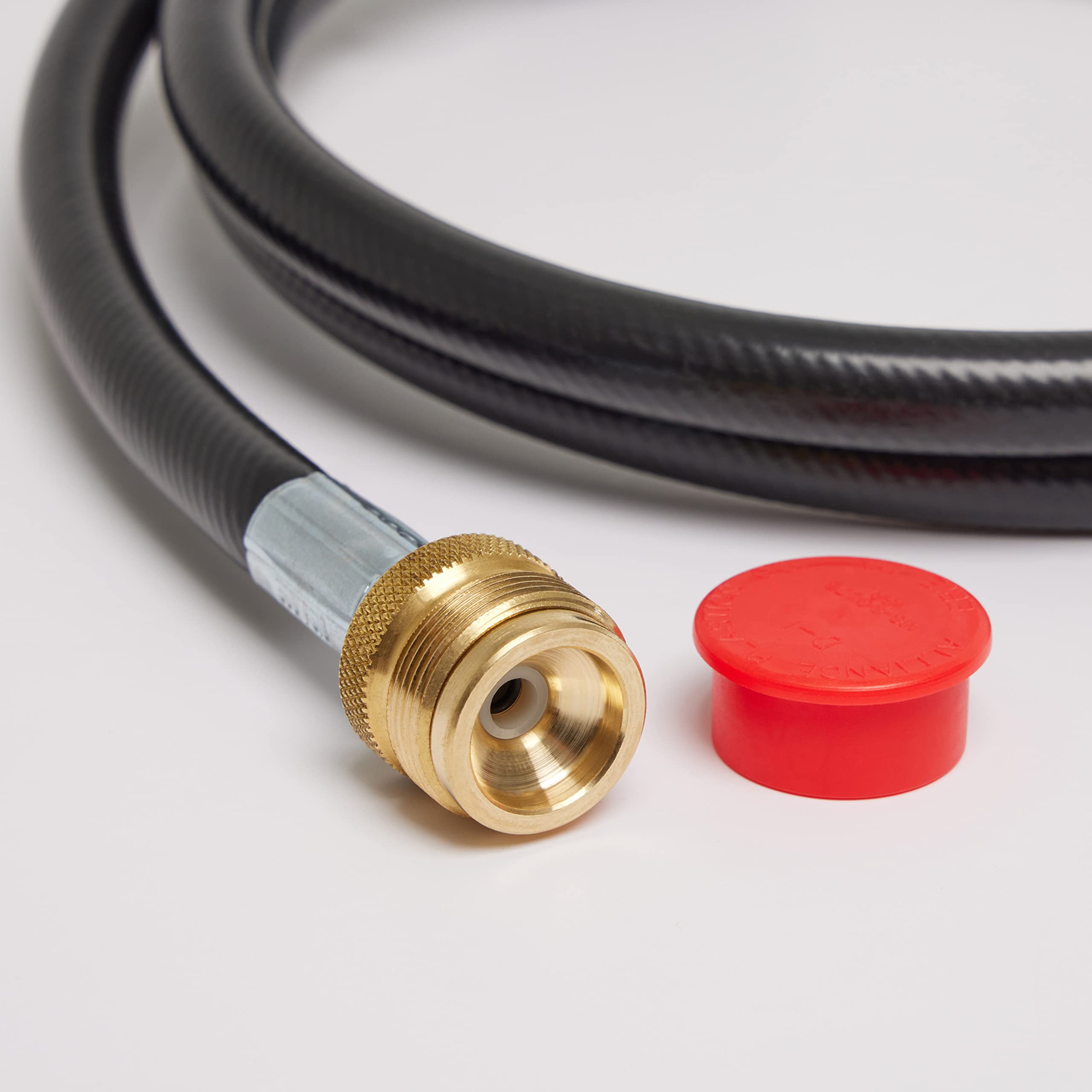 Coleman Propane Gas High-Pressure Hose and Adapter 5 Foot Type 1 Fitting or POL Fitting Available Use with Grills Stoves Lanterns Heaters and More