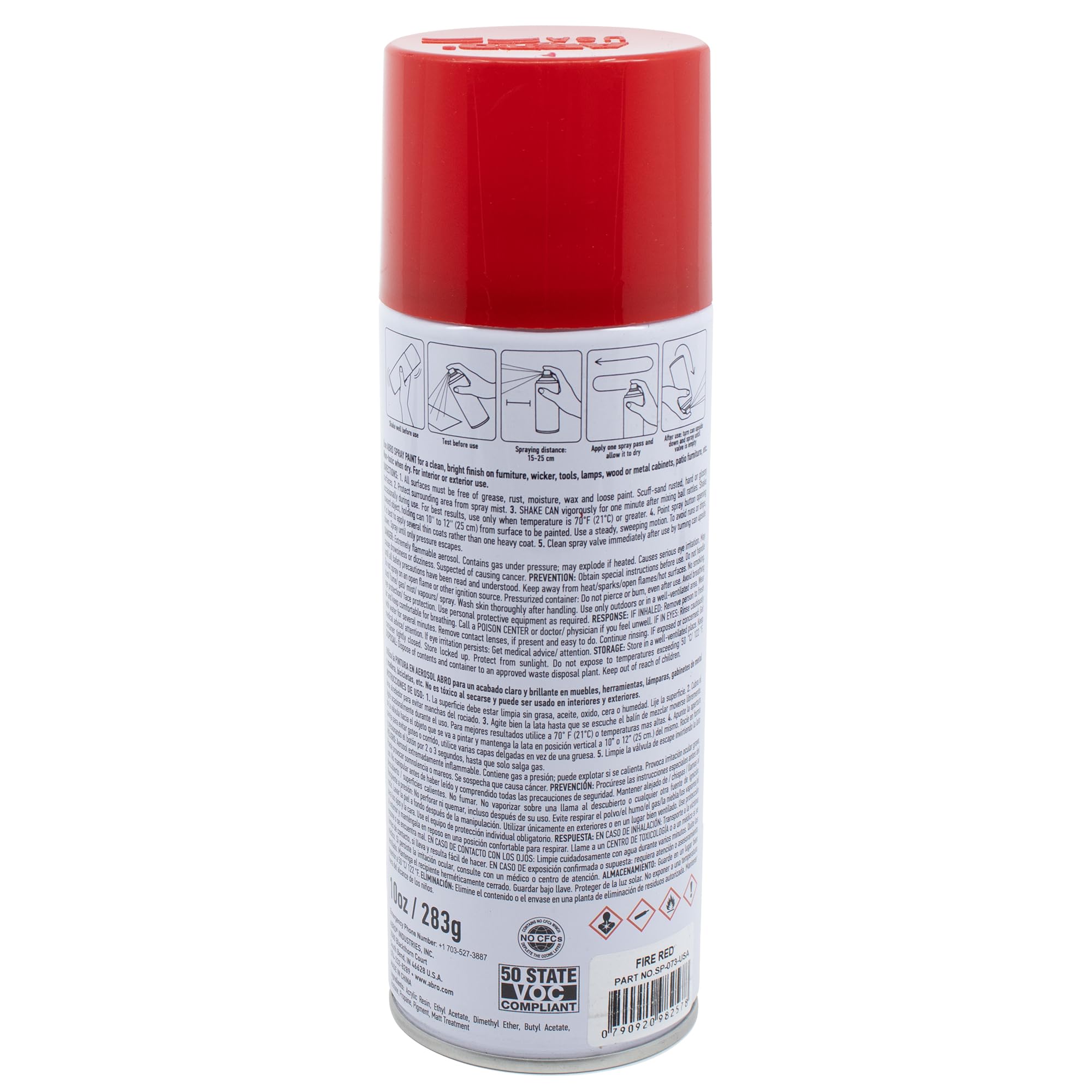 Fire Red ABRO Spray Paint
